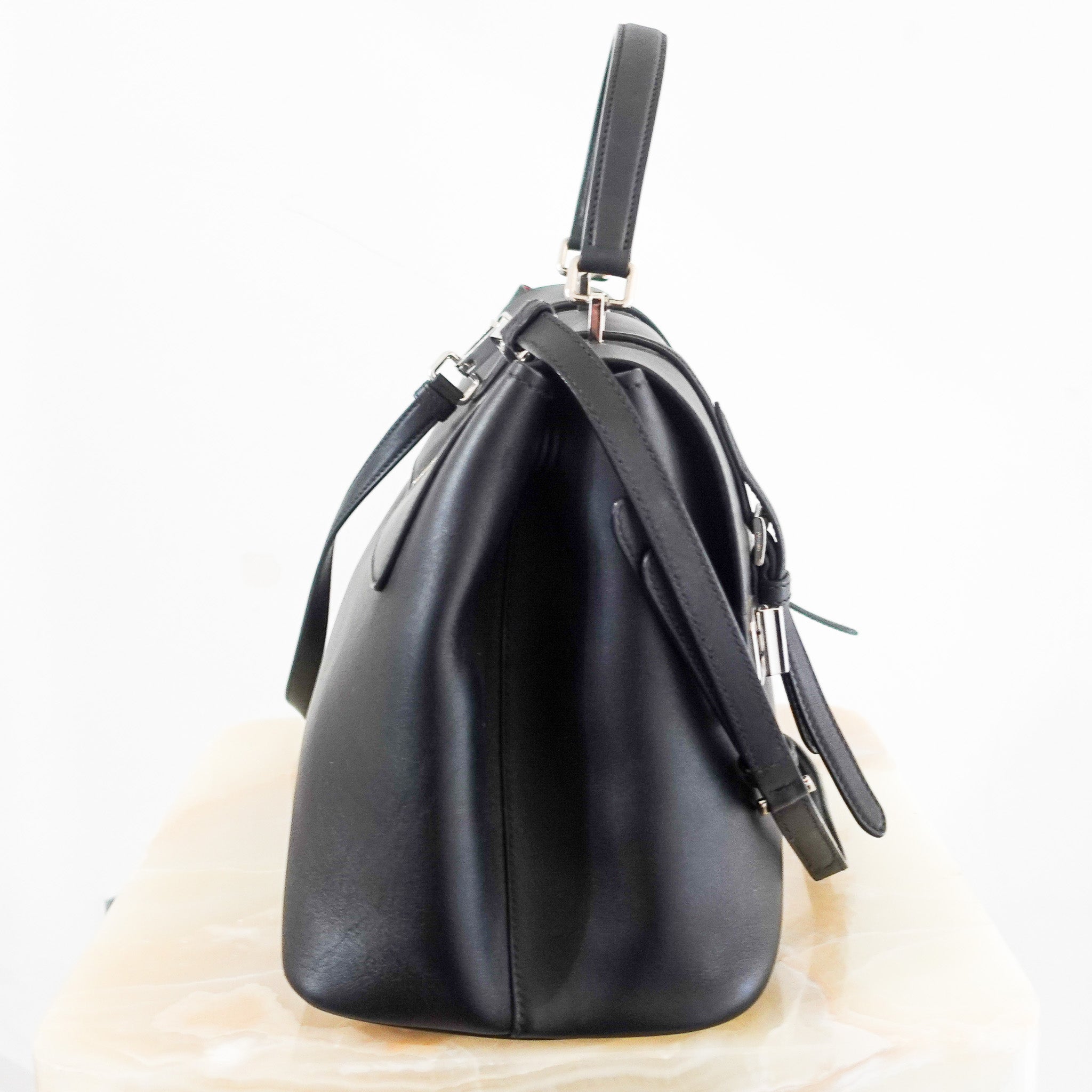 Paradigme black leather bag RRP £2.5k