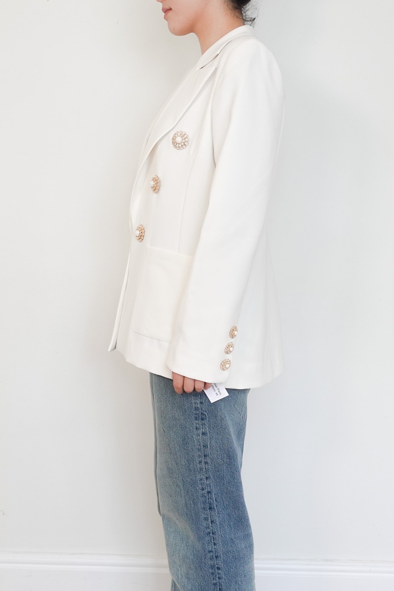 Edward Archour Cream Blazer RRP £800 | Authentic Preloved - Reloved Again