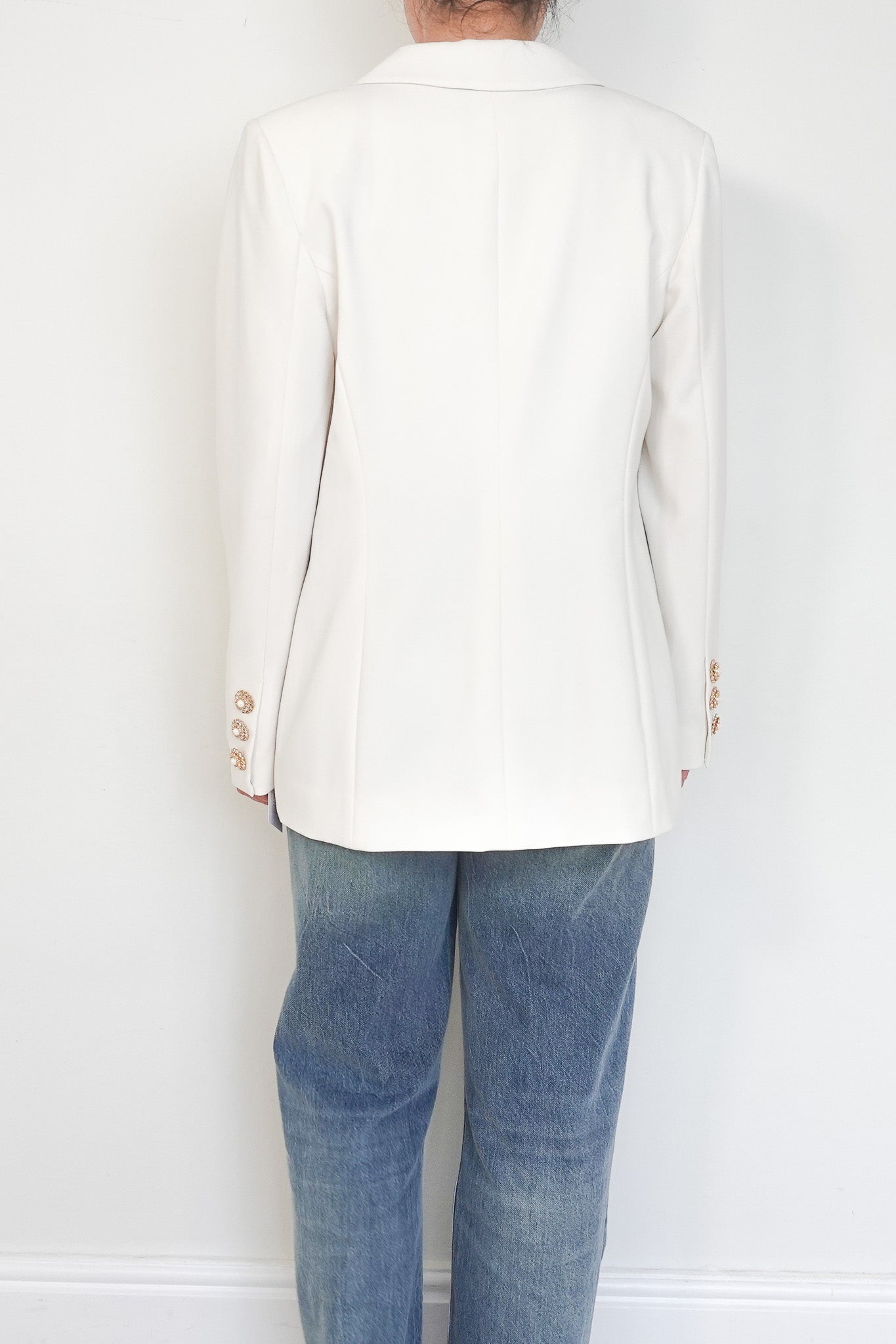 Edward Archour Cream Blazer RRP £800 | Authentic Preloved - Reloved Again