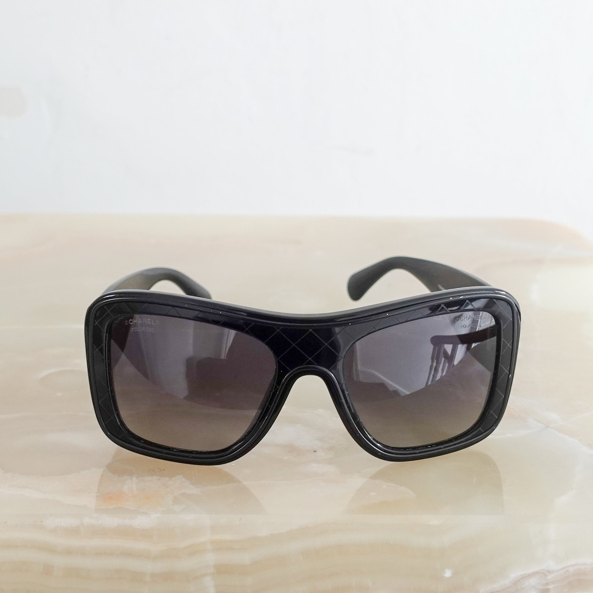 Black visor sunglasses RRP £395