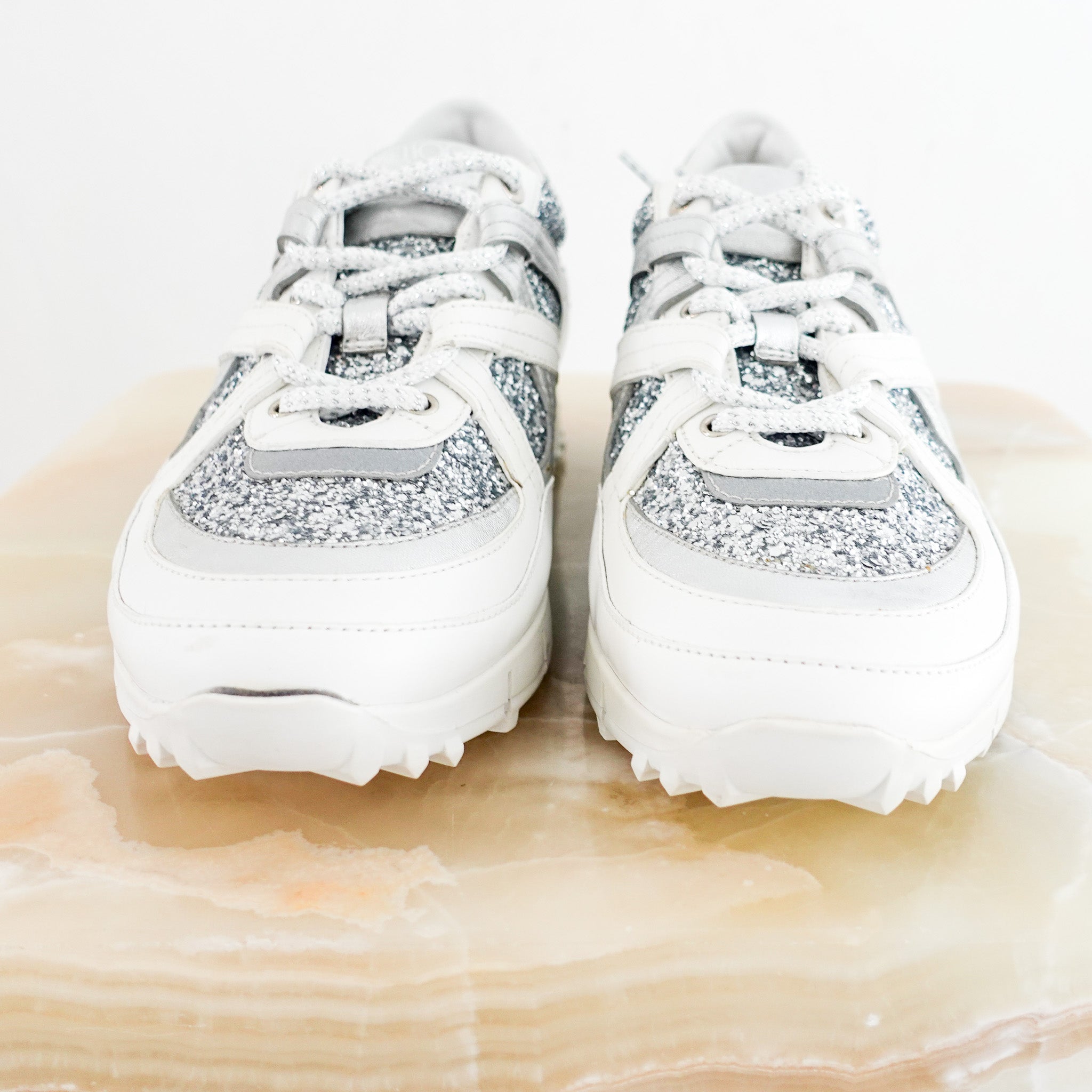Jimmy Choo Seattle Sneakers RRP £595- Authentic preloved