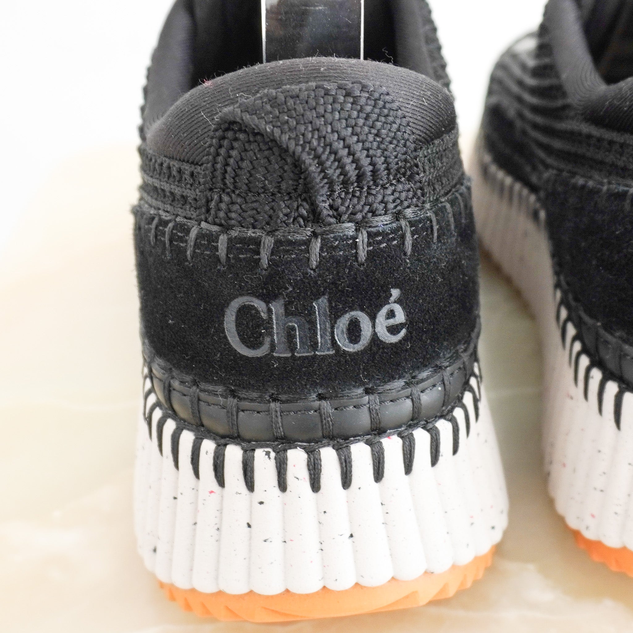 Chloe Nama Sneakers in Black and White (RRP £675) | Authentic Preloved