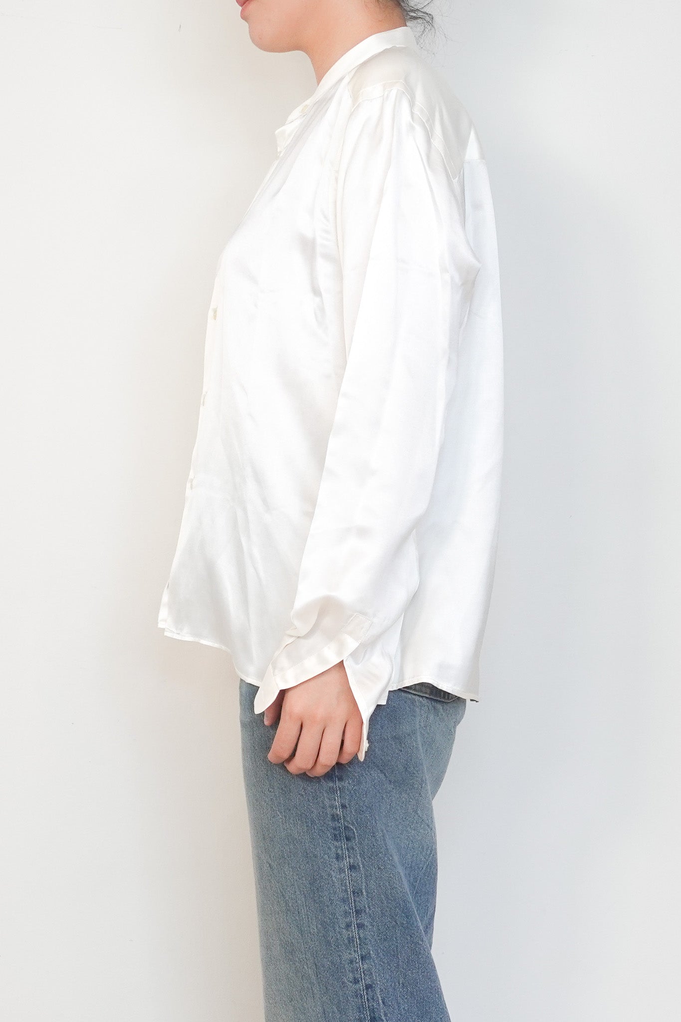 WNU White Silk Shirt RRP £170 | Authentic Preloved - Reloved Again