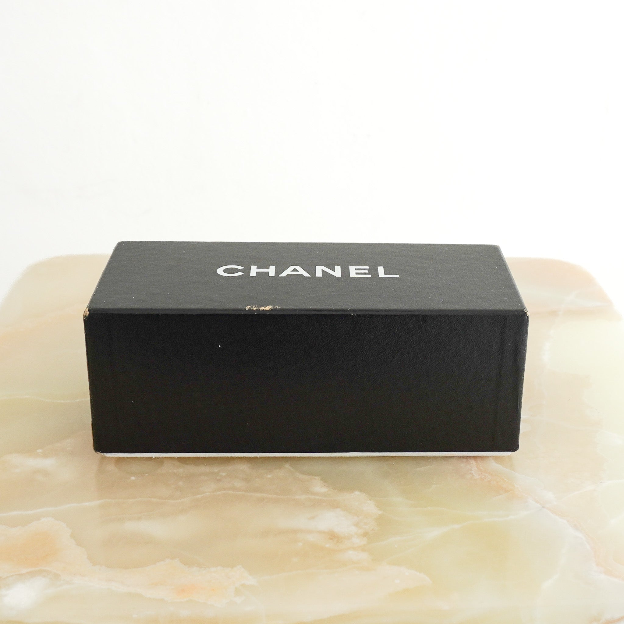Chanel Pearl-Embellished Square Sunglasses in Black (RRP £385) | Authentic Preloved FINAL SALE