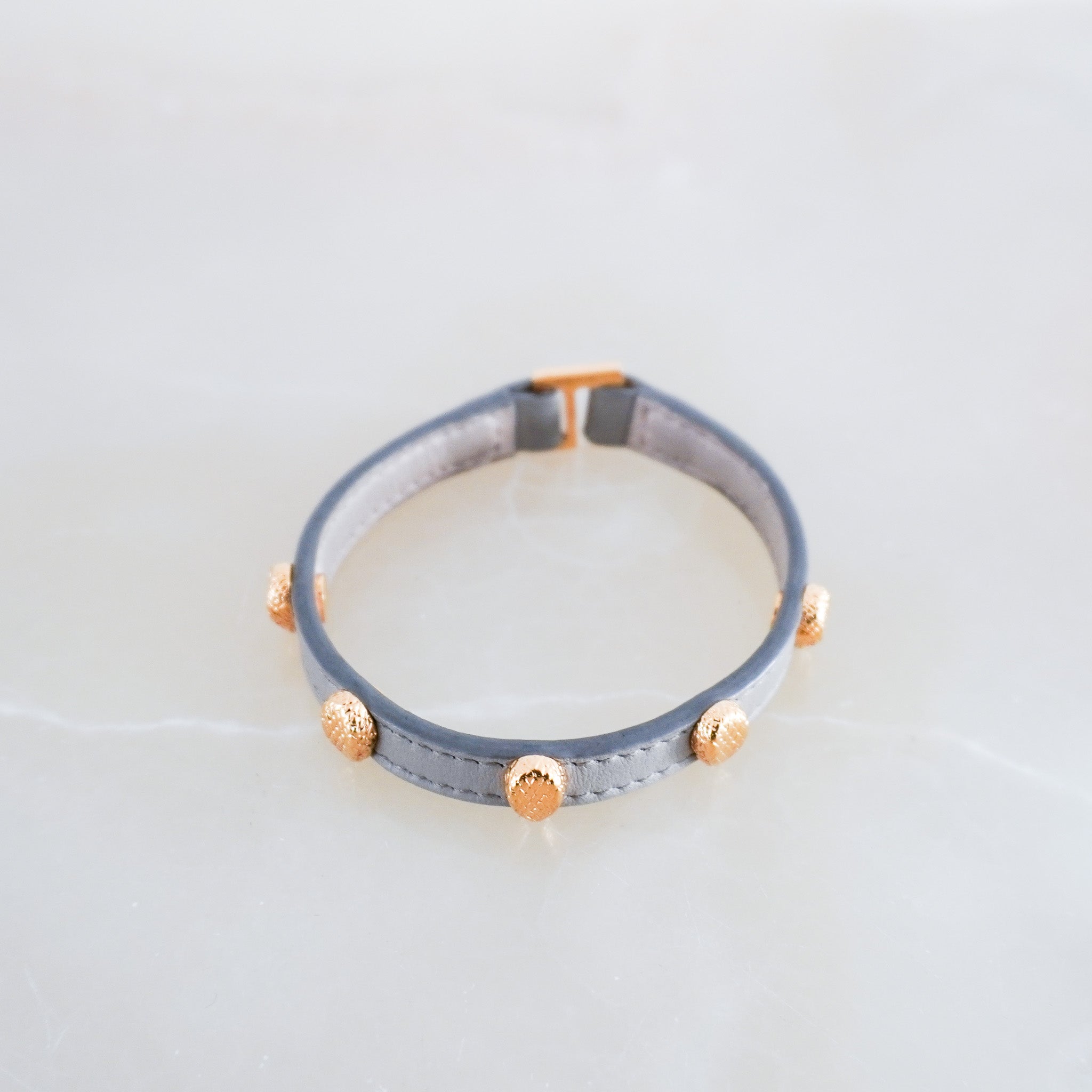 Bvlgari Grey Leather Bracelet RRP £450 | Authentic Preloved FINAL SALE