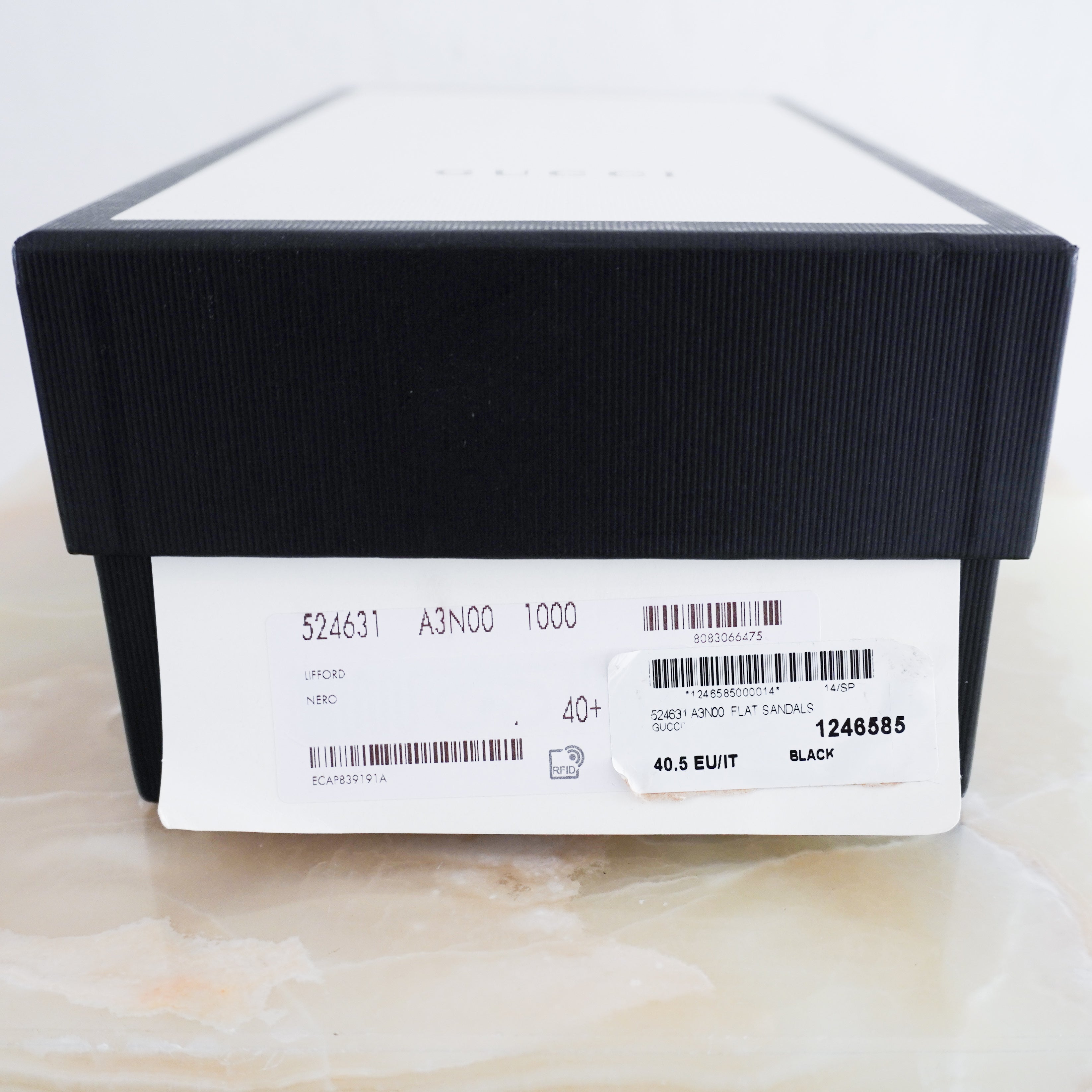 Gucci GG Nero Lifford Sandals RRP £800 | Authentic Preloved