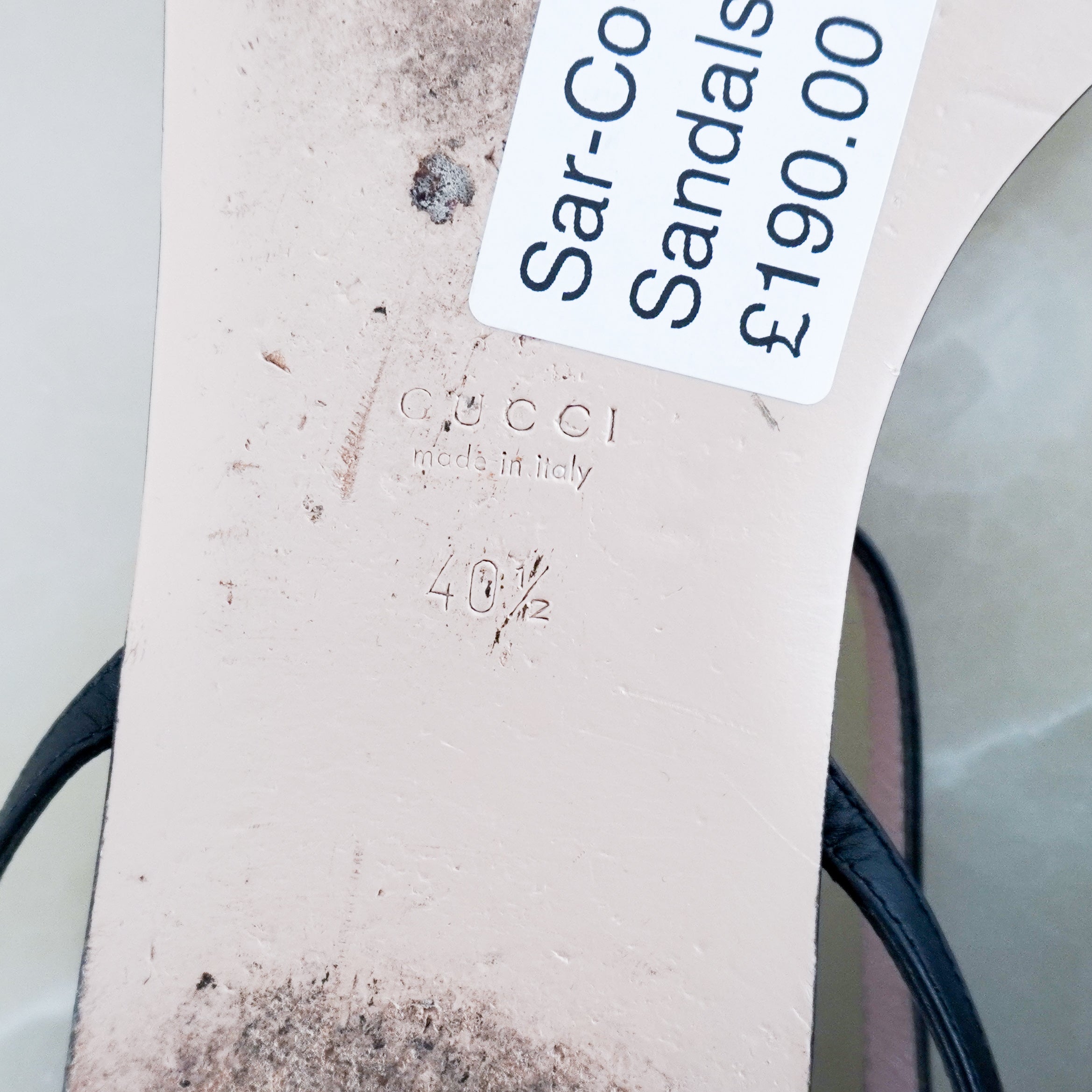 Gucci GG Nero Lifford Sandals RRP £800 | Authentic Preloved