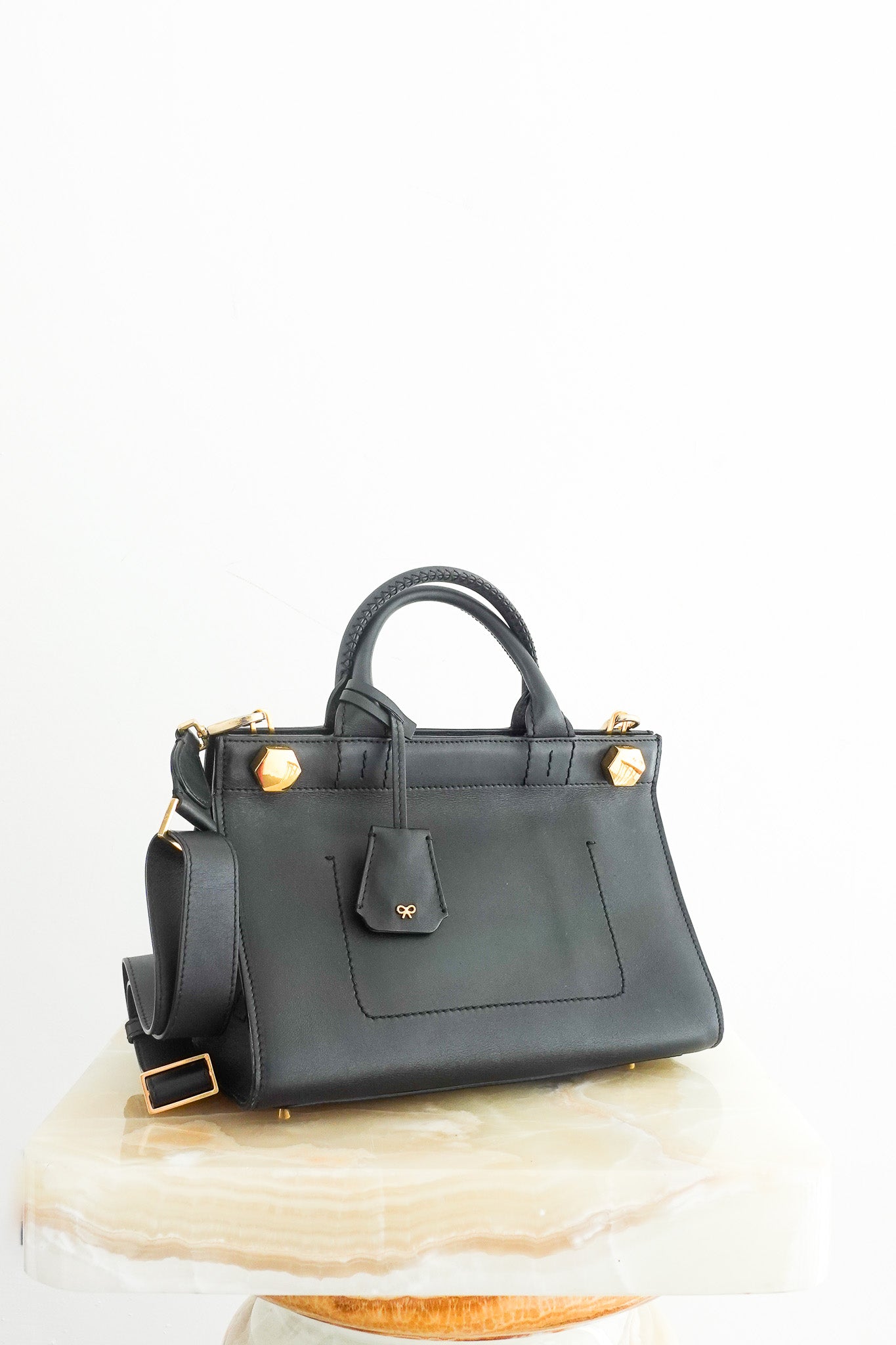 Black leather bag RRP £400