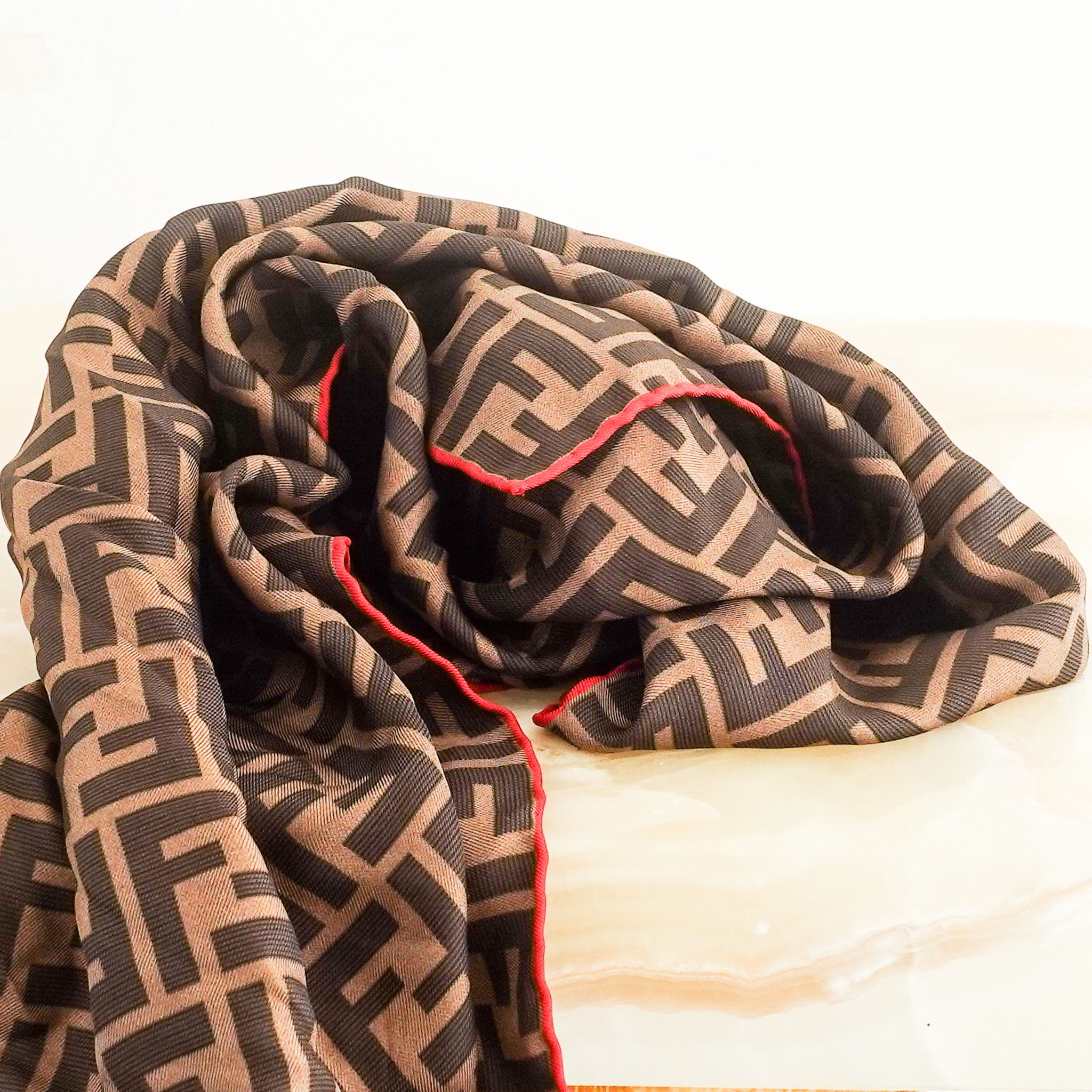 Monogram logo scarf RRP £350