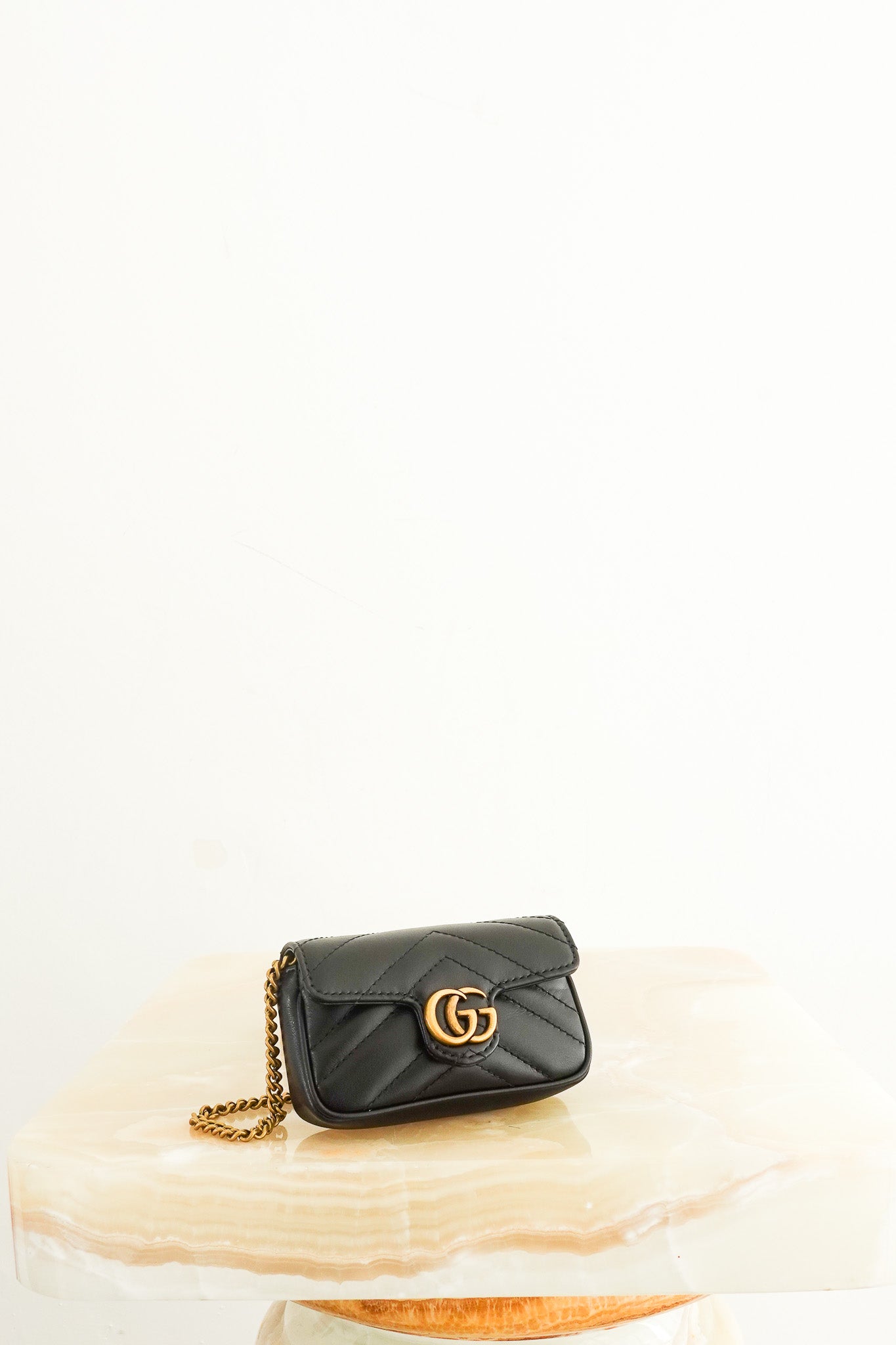 NEW Gg Marmont coin purse on chain RRP £900