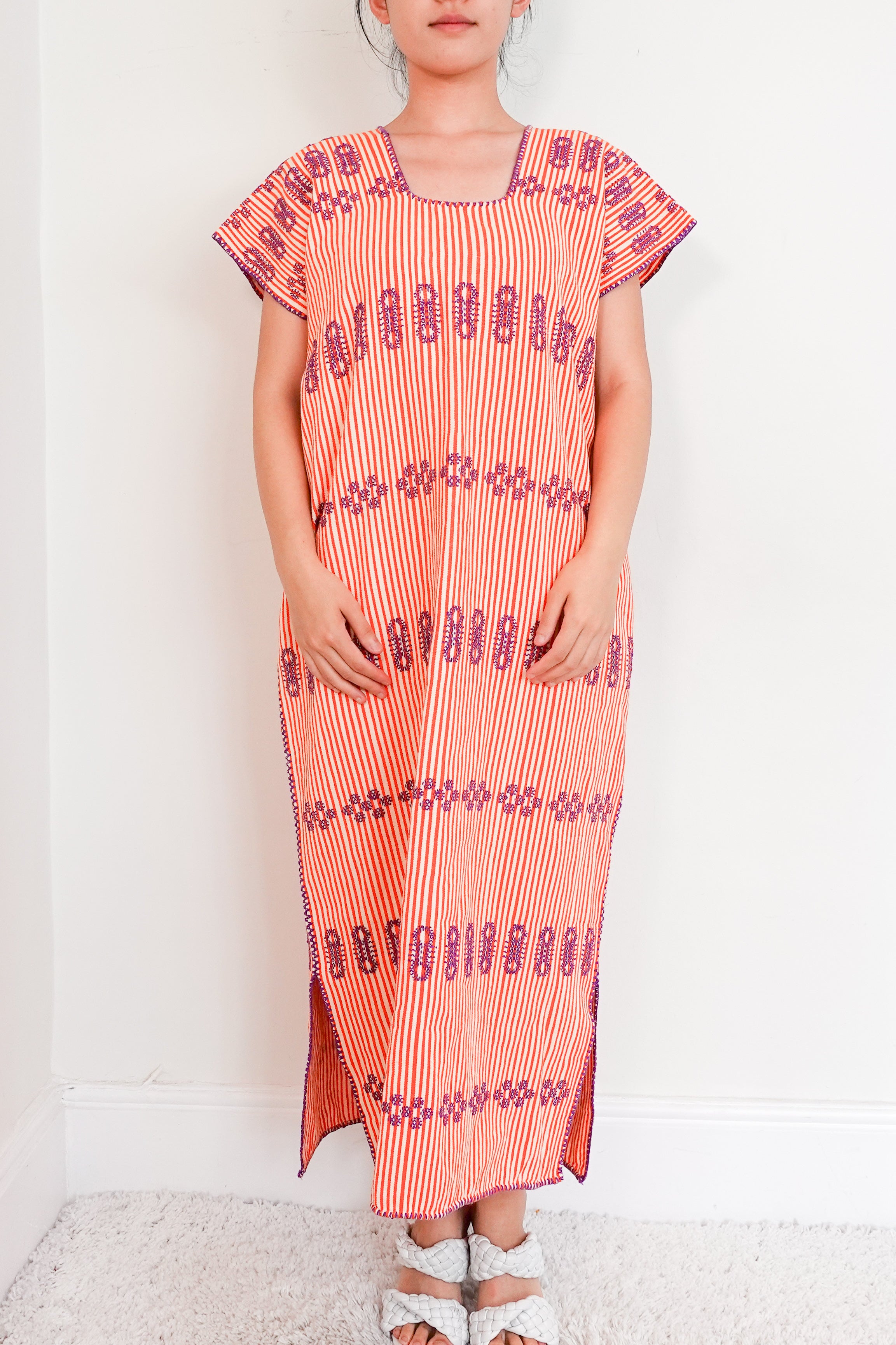 Pippa Holt 15 Maxi Kaftan in Orange RRP £651 | Authentic and Preloved