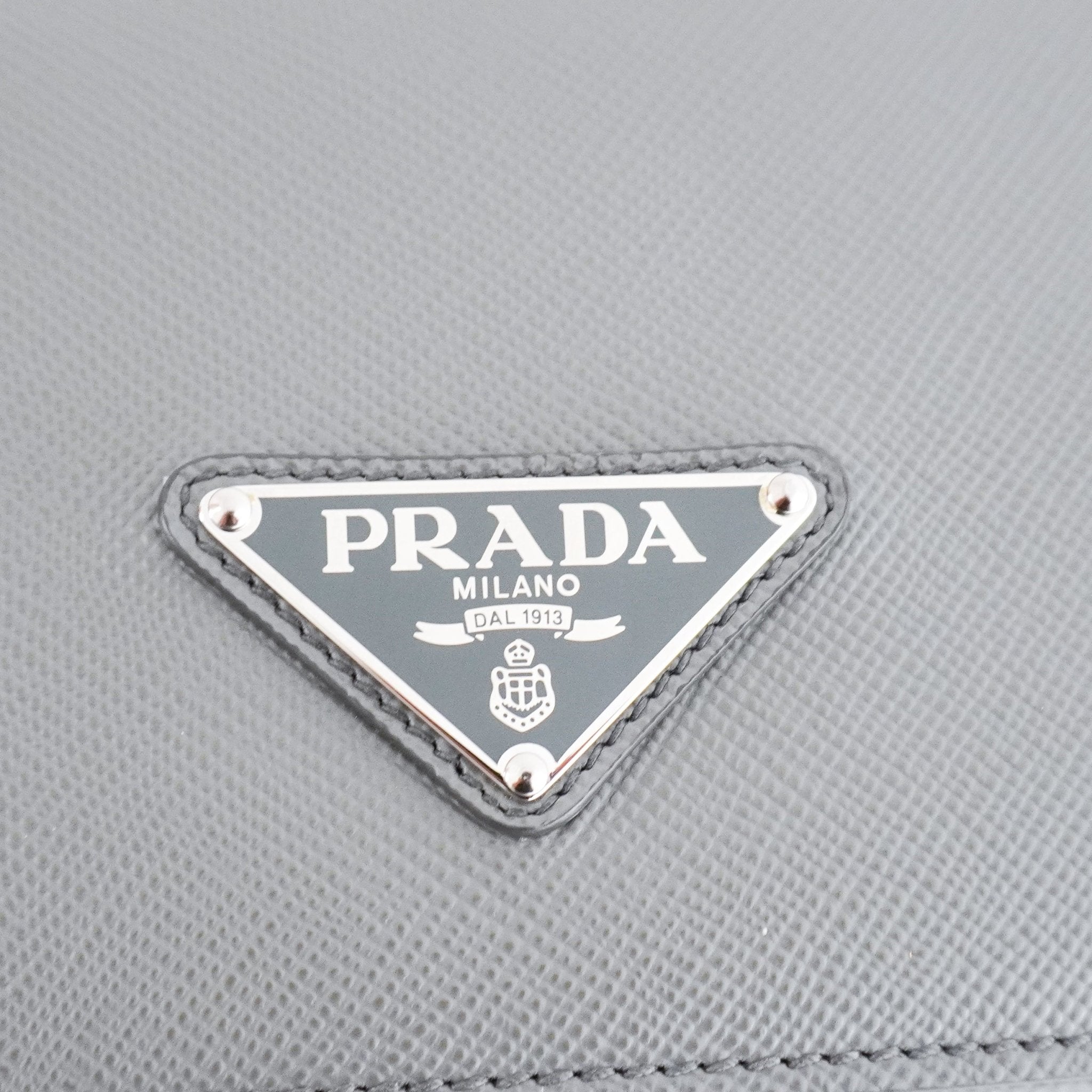 Prada Grey Saffiano Aresia Bag RRP £1900 | Authentic Preloved