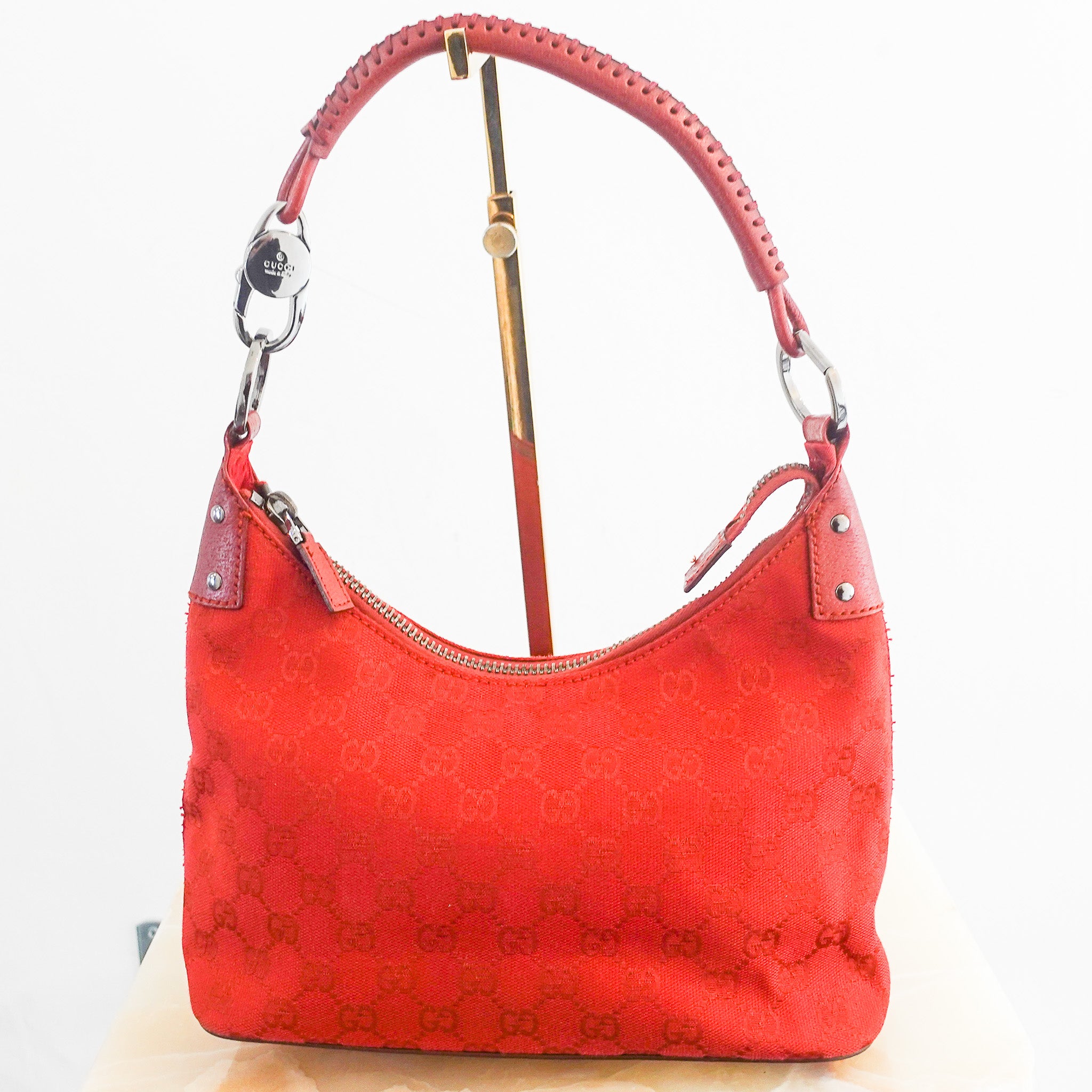 Vintage red monogram shoulder bag