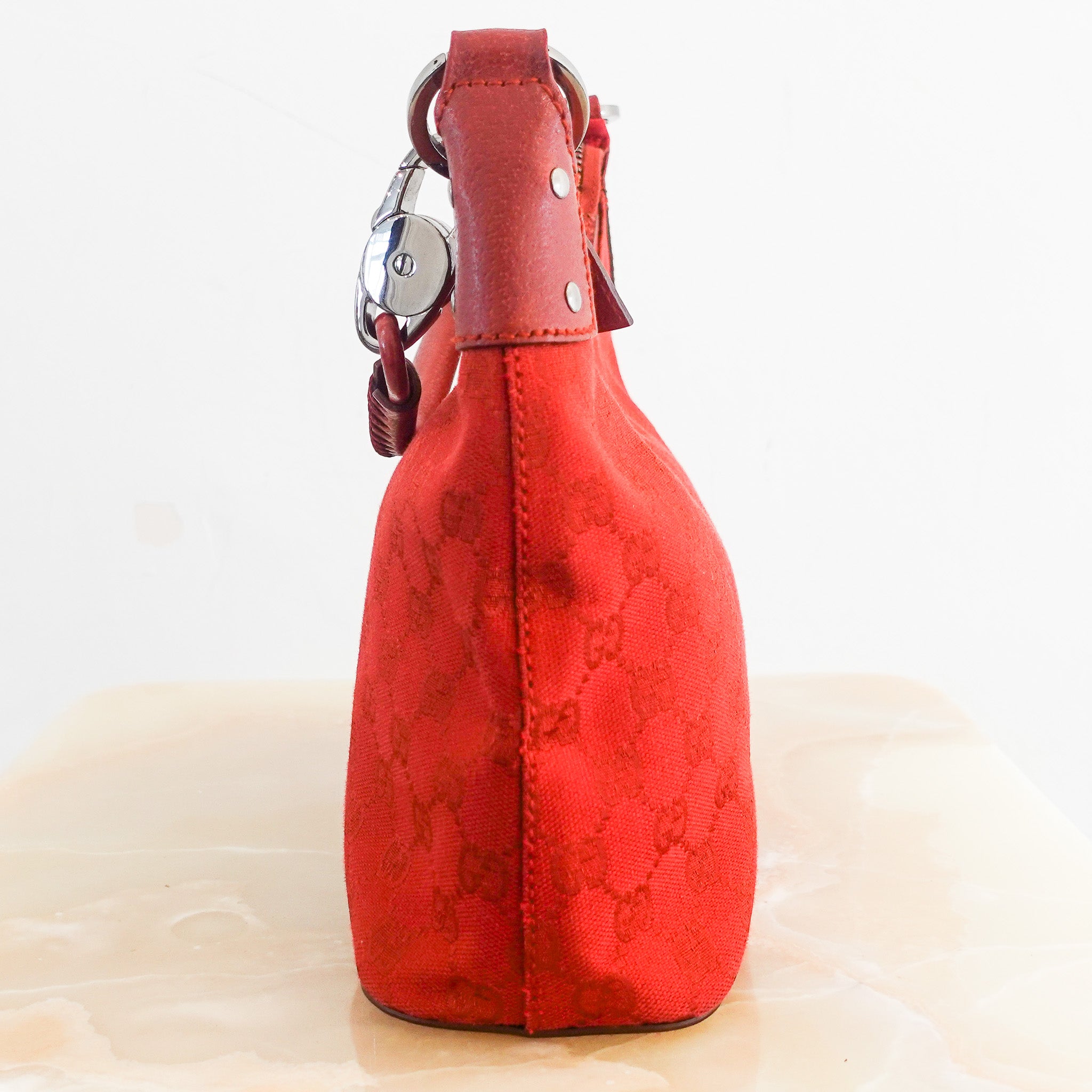 Vintage red monogram shoulder bag