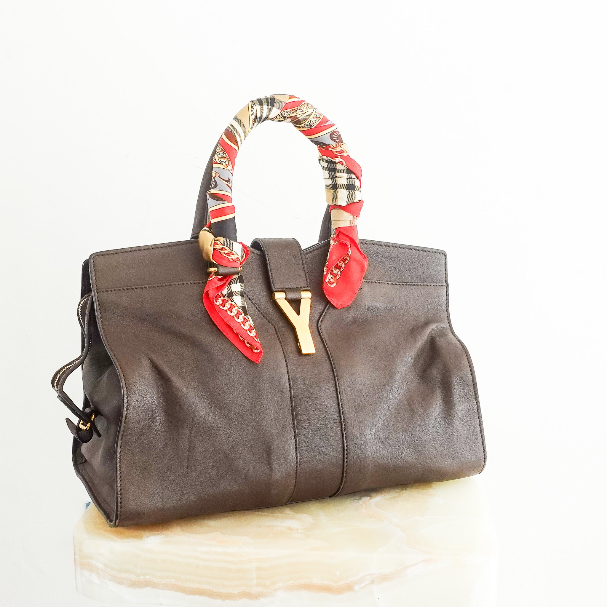 Cabas chocolate brown tote RRP £1k