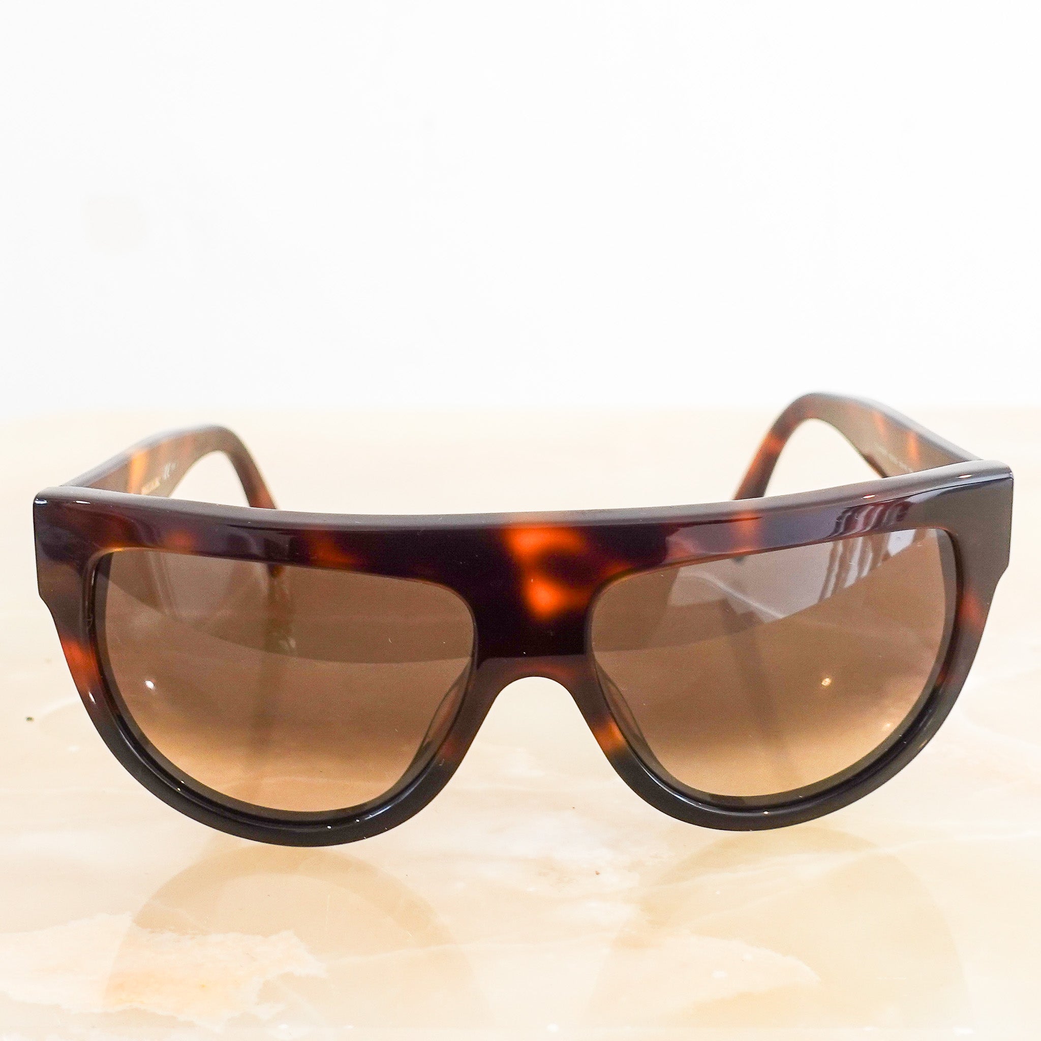 Tortoiseshell aviator sunglasses RRP £380