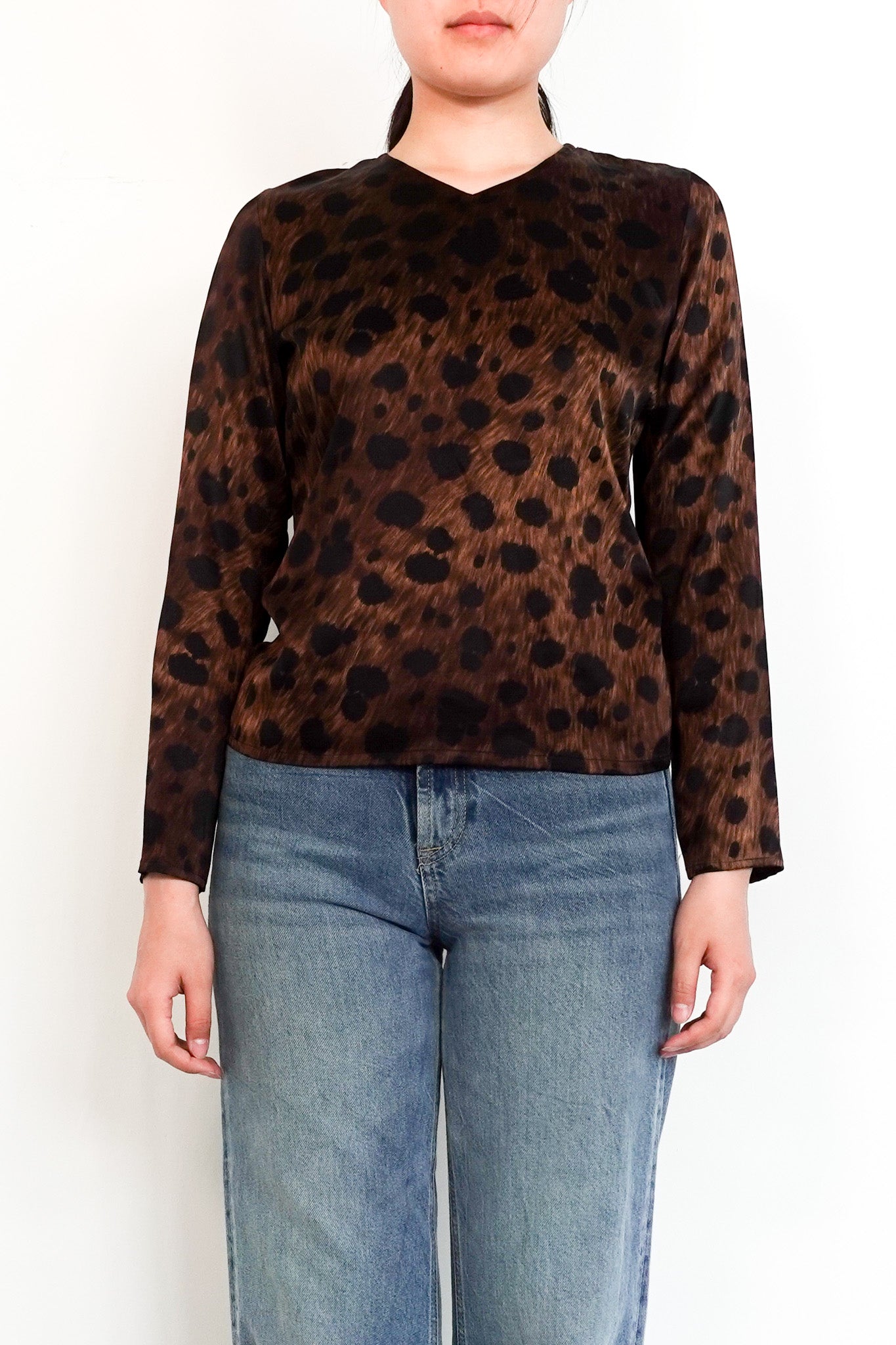 Vintage Leopard Print Top