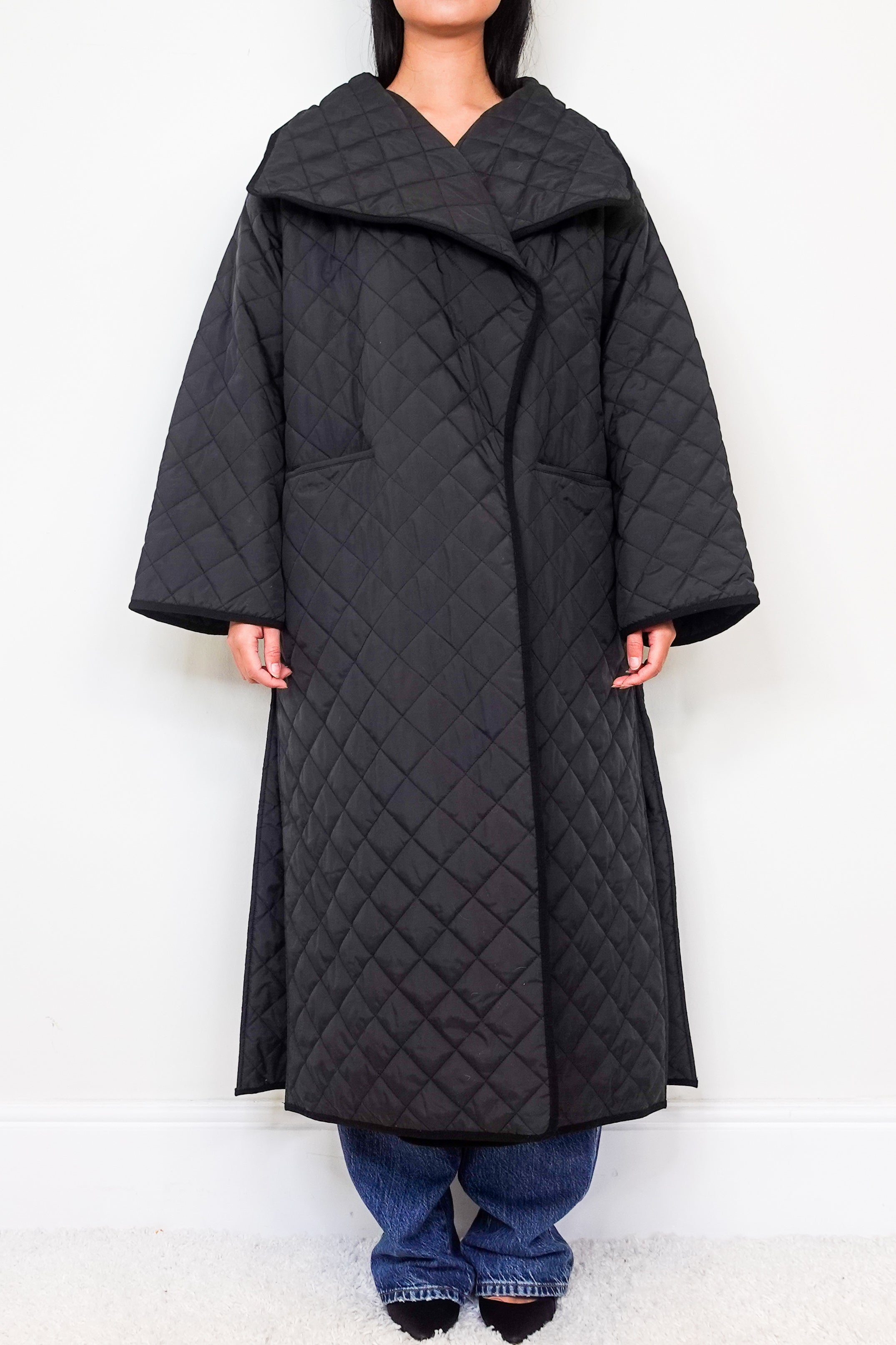 Quilted Long Line Coat RRP £600