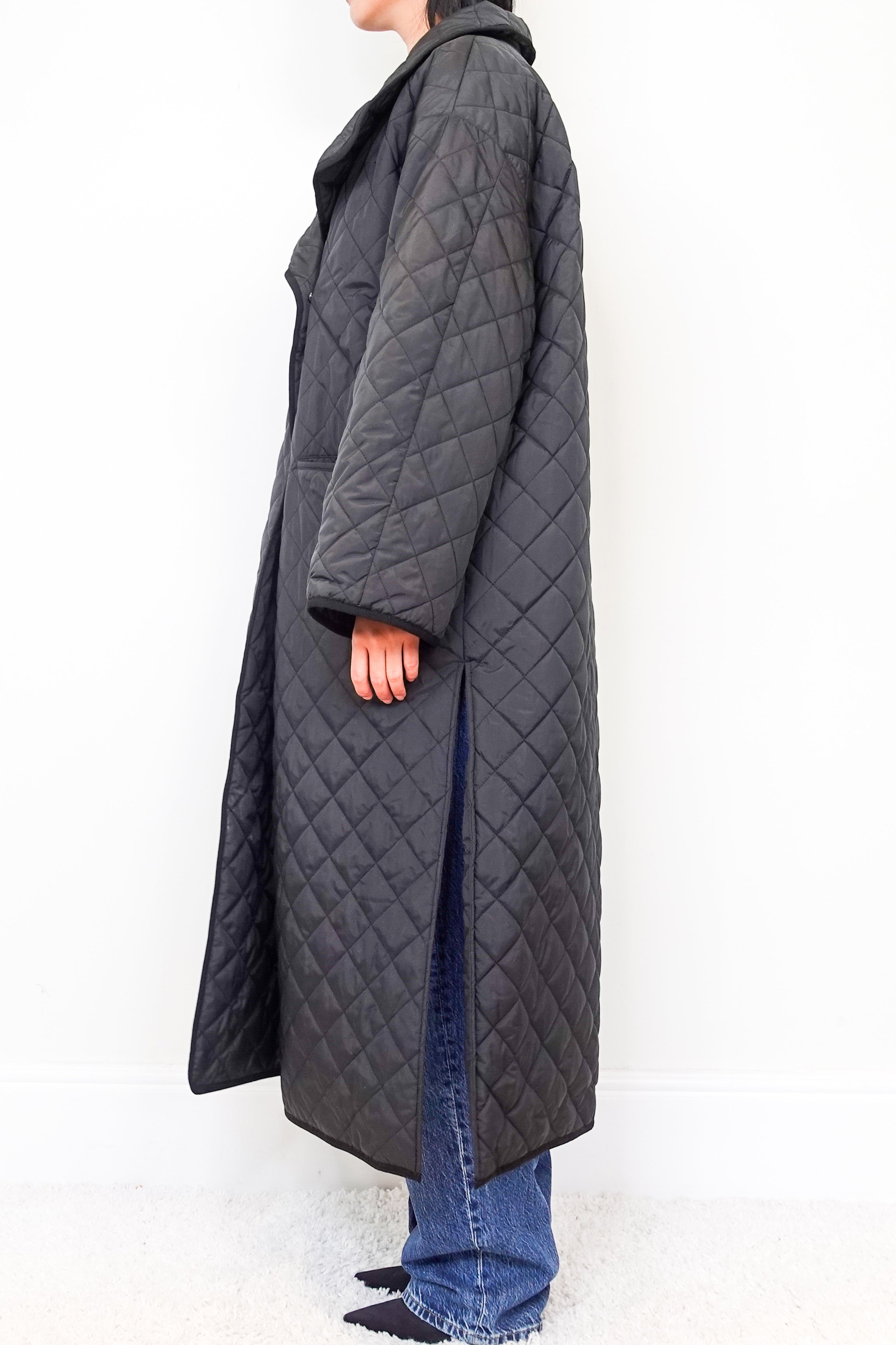 Quilted Long Line Coat RRP £600