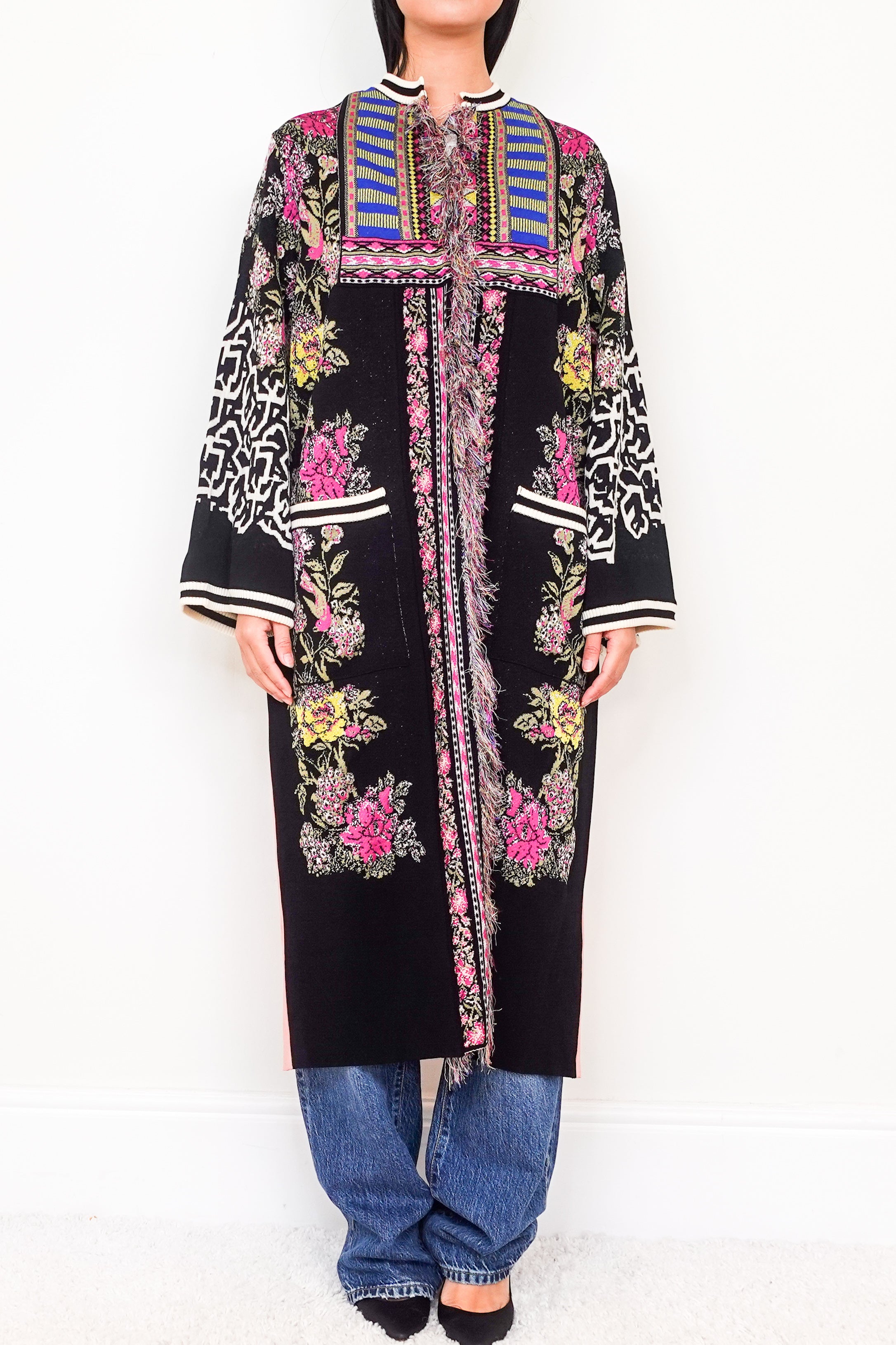 Long Line Patterned Cardigan RRP £1200