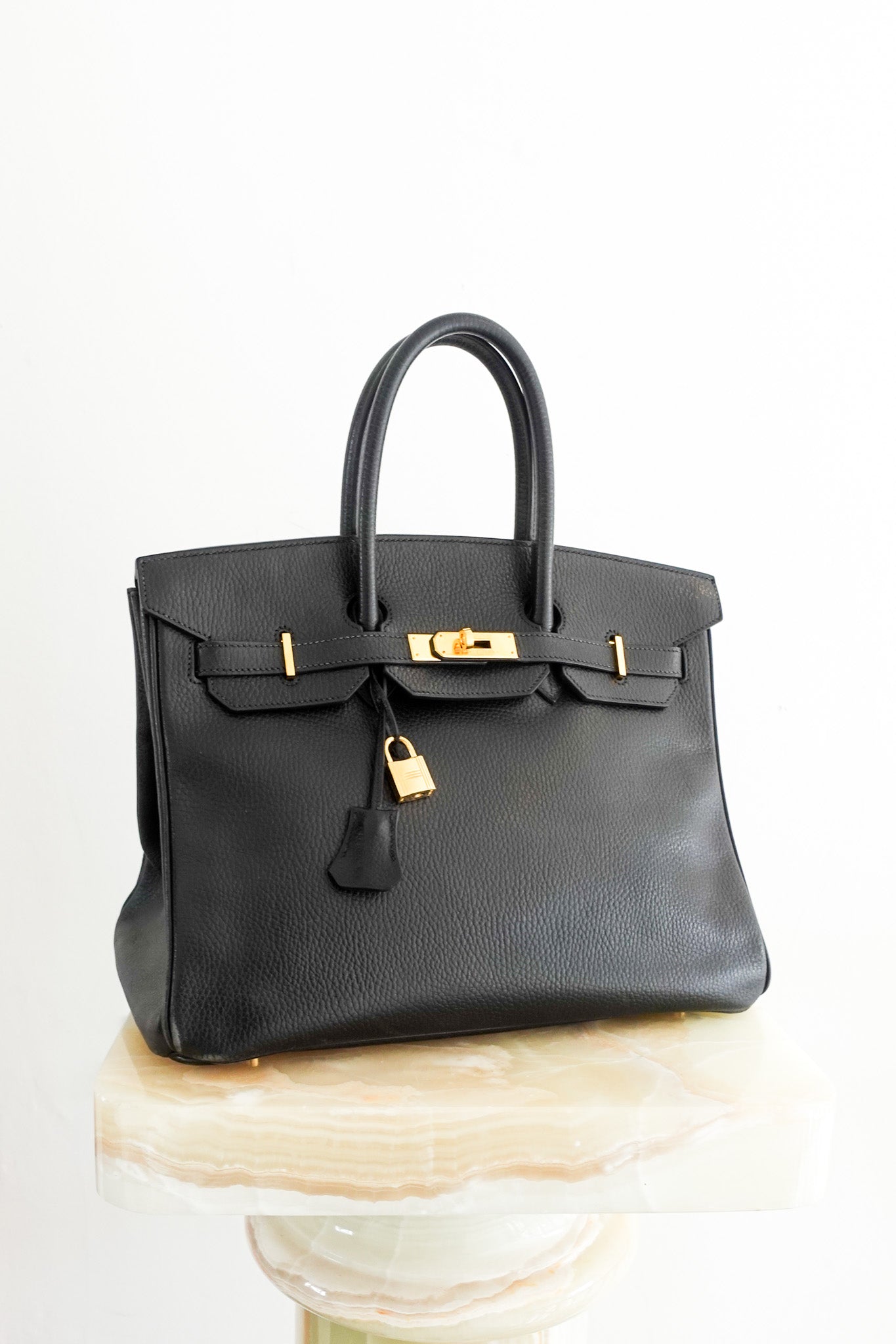 Birkin 35 in Black Ardennes Leather Gold Hardware