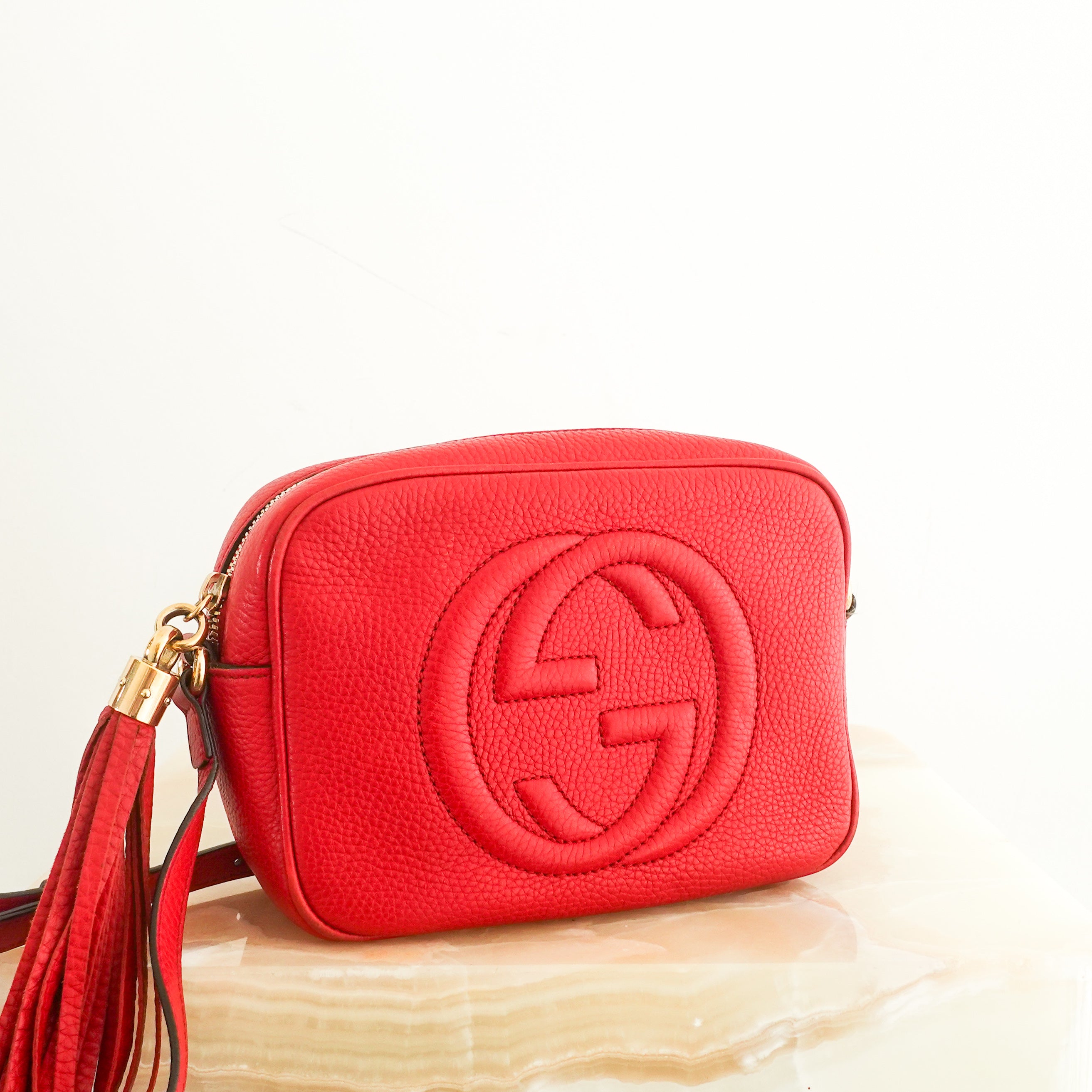 soho disco crossbody bag in red