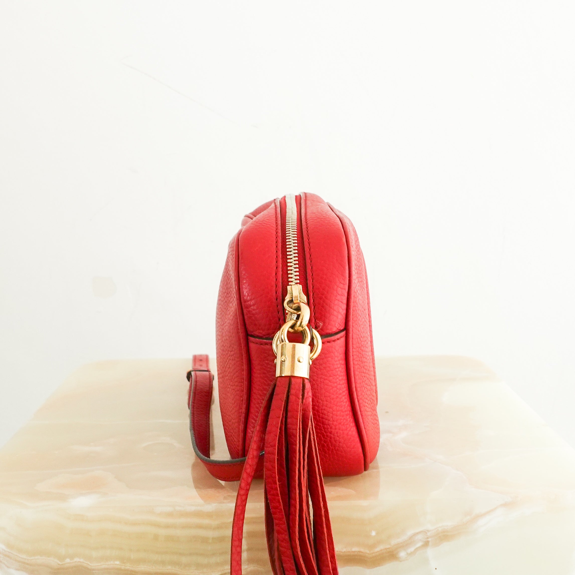 soho disco crossbody bag in red