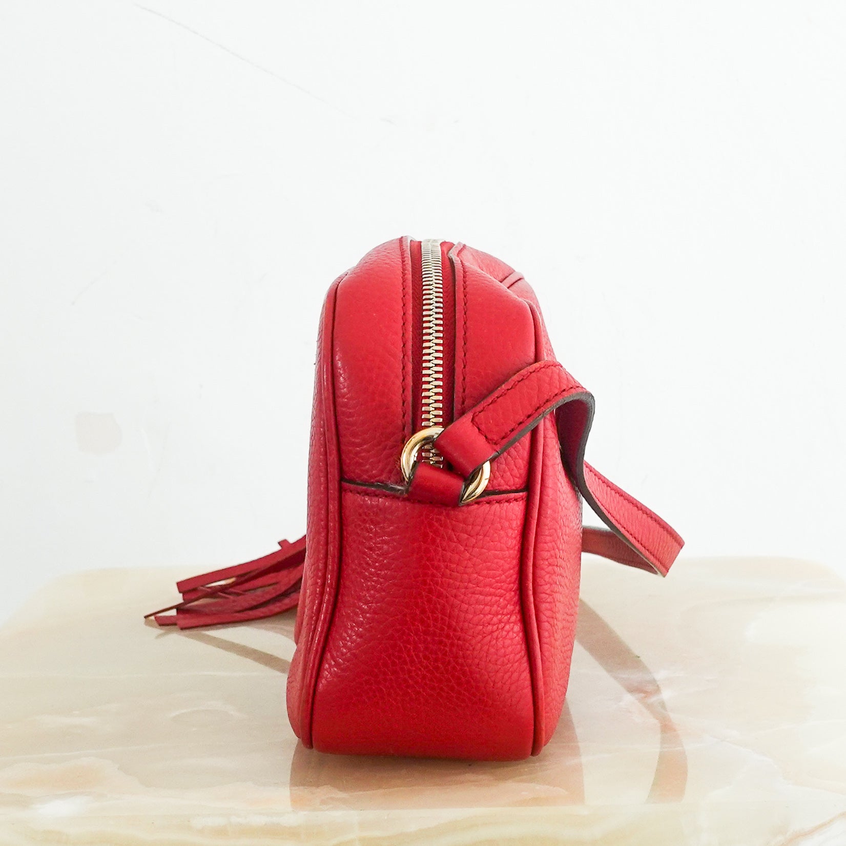 soho disco crossbody bag in red