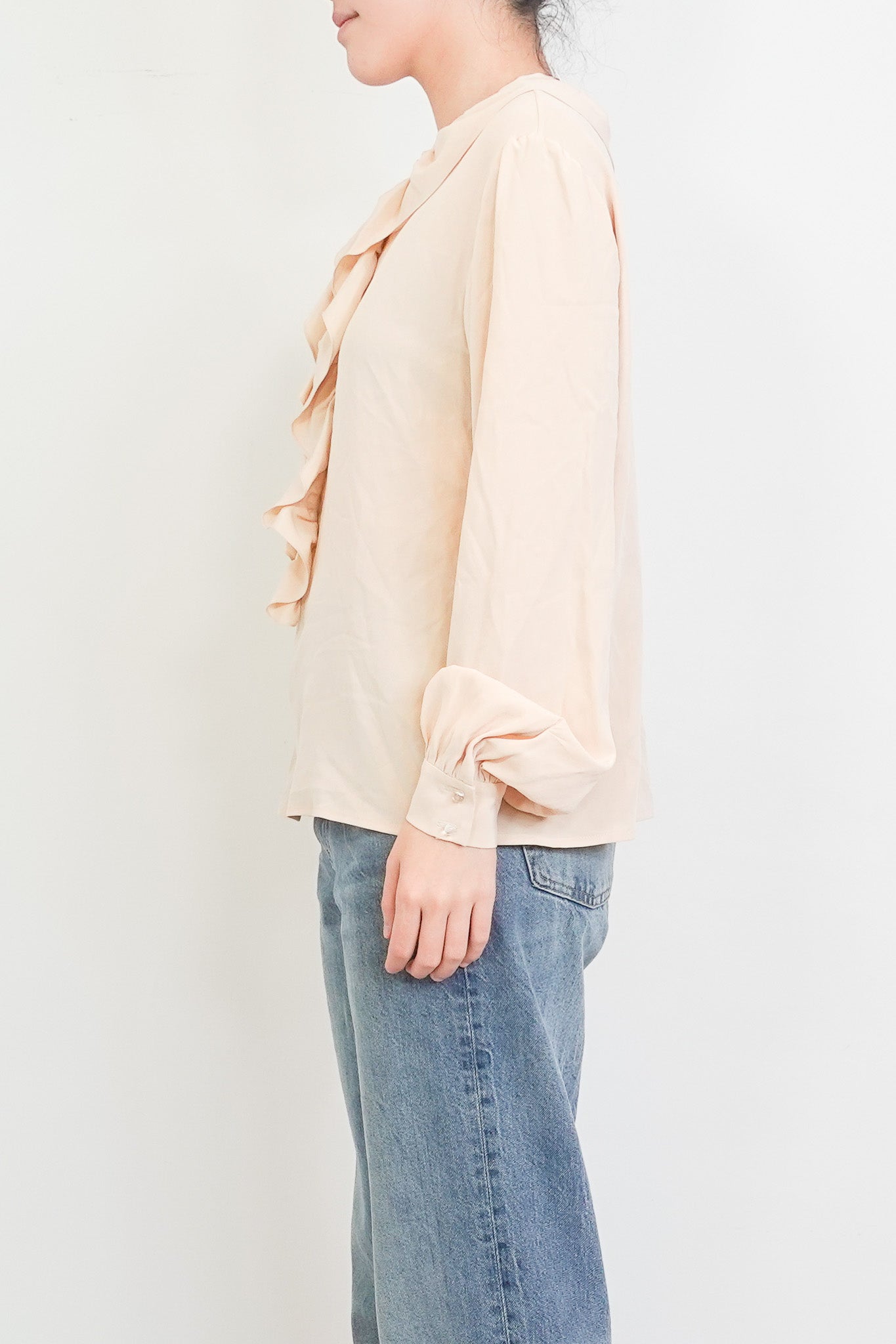 Beige silk blouse RRP £275