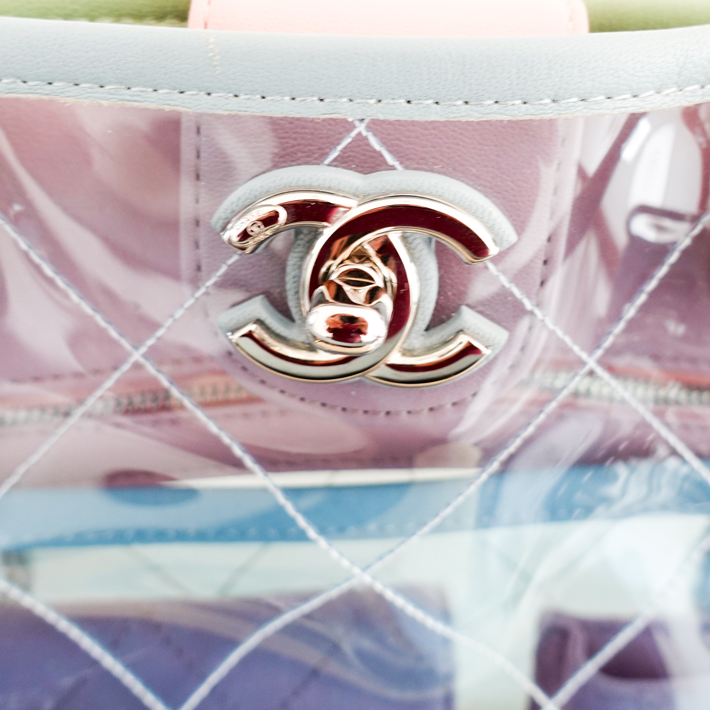 Chanel PVC Leather Coco Splash Shopping Tote RRP £4K | Authentic Preloved