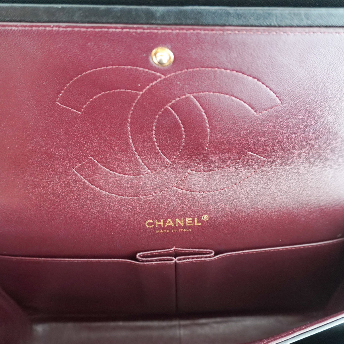 Chanel Jumbo Classic Handbag in Black Lambskin Leather with Gold-Tone Hardware (RRP £10,050) | Authentic Preloved - Reloved Again
