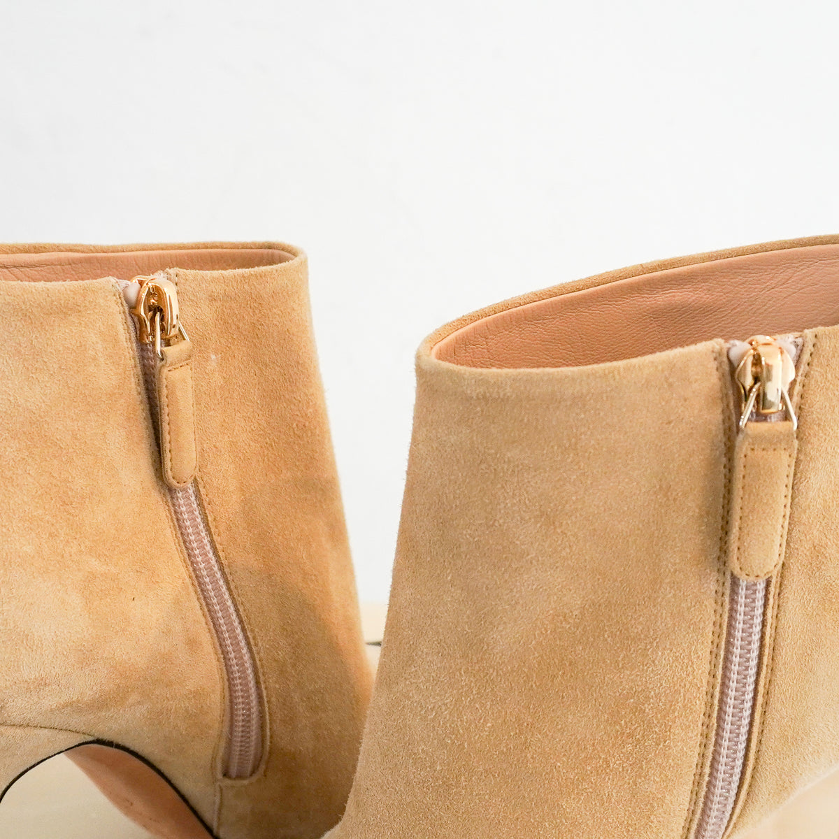 Chanel Cap Toe Beige Suede Leather Boots RRP £1300| Authentic Preloved