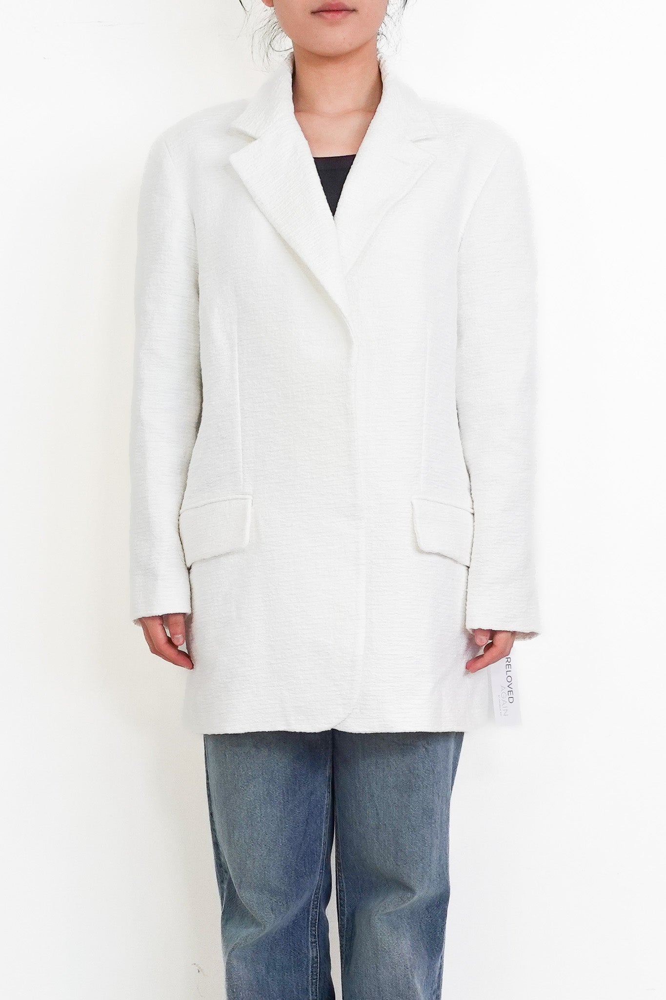 White boucle blazer RRP £600