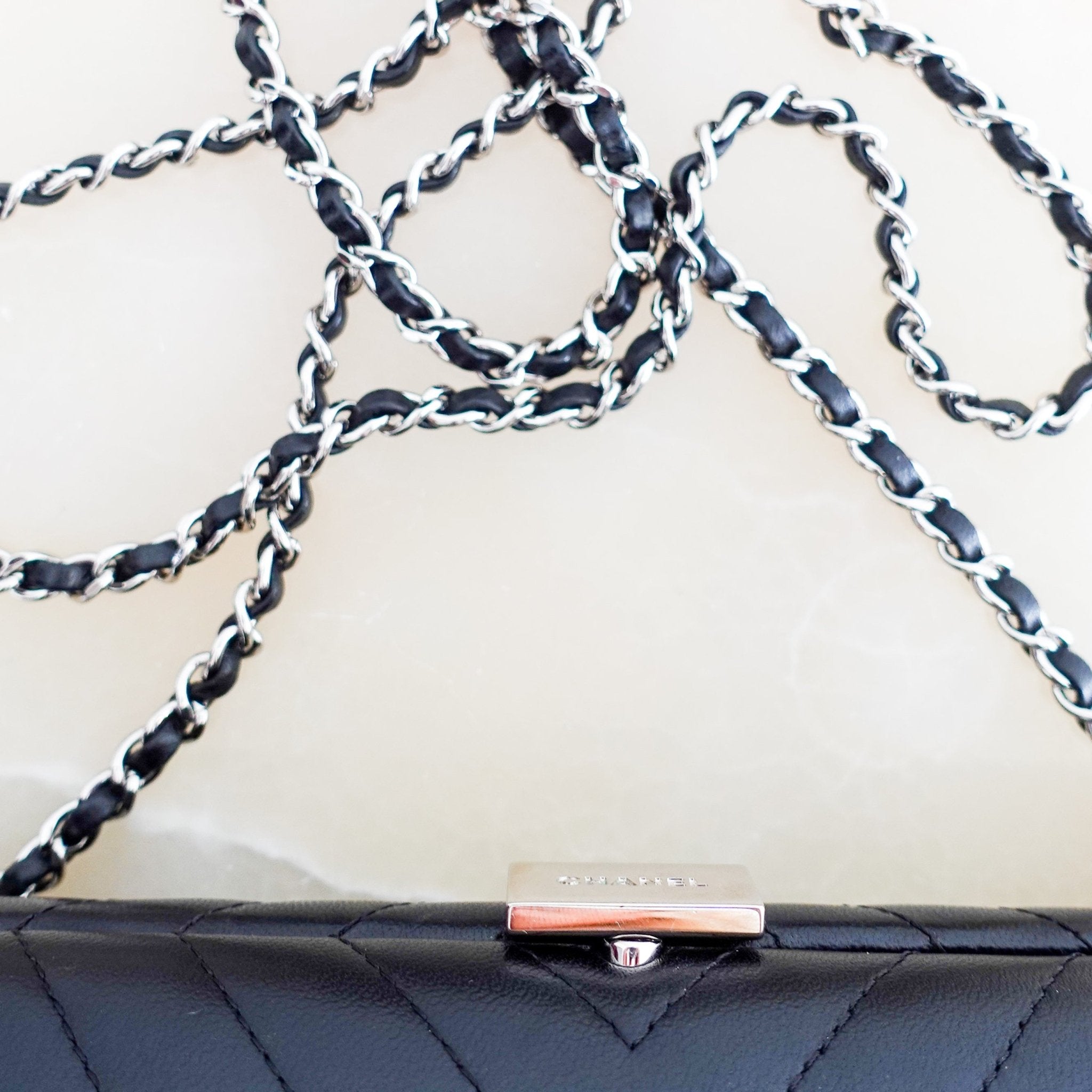 Chanel Chevron fringe clutch Spring 2018 | Authentic Preloved - Reloved Again