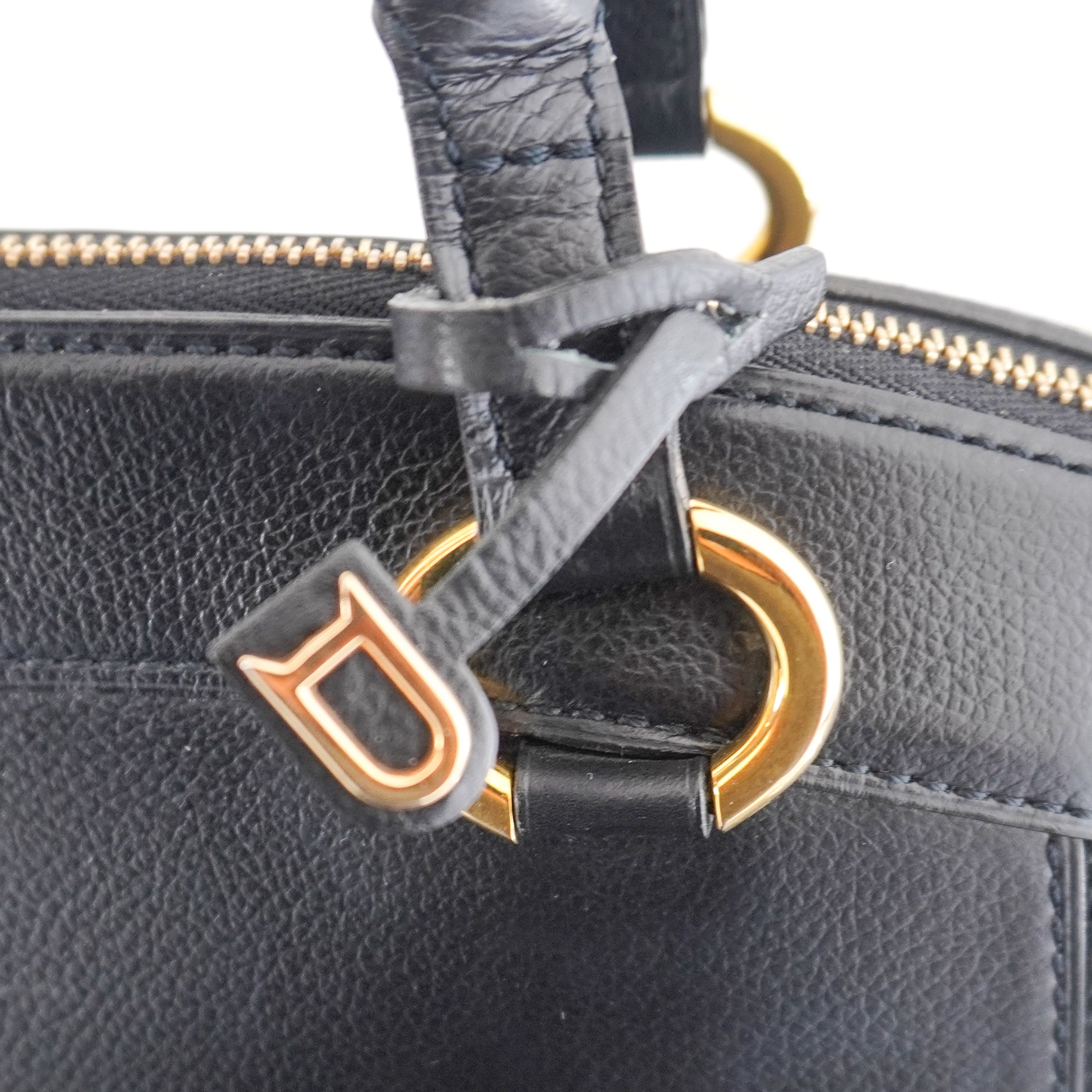 Delvaux Vintage Charme Bag in Black Calf Leather with Gold-Tone Hardware (RRP £3700) | Authentic Preloved