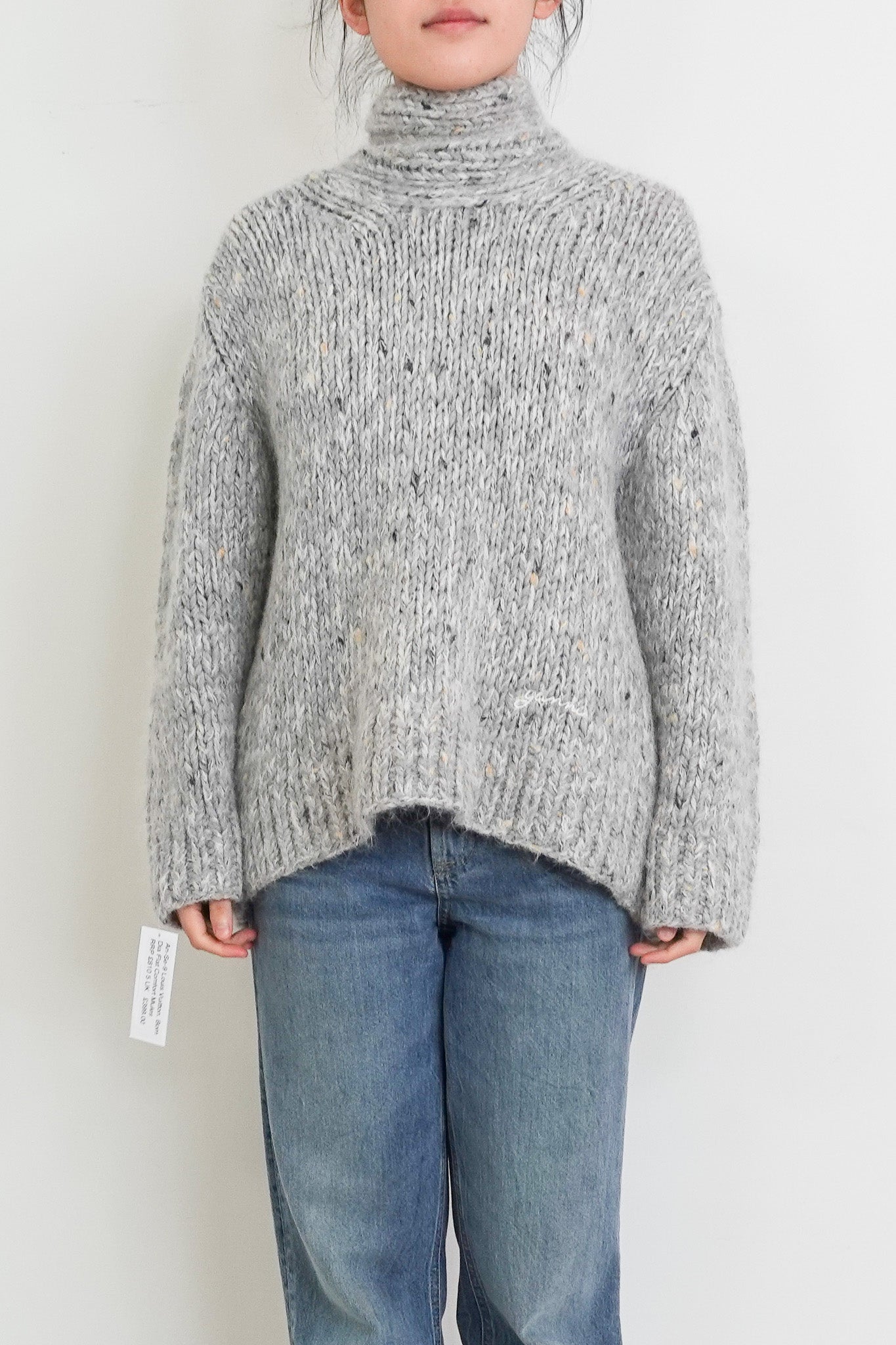 Grey chunky knit RRP £350