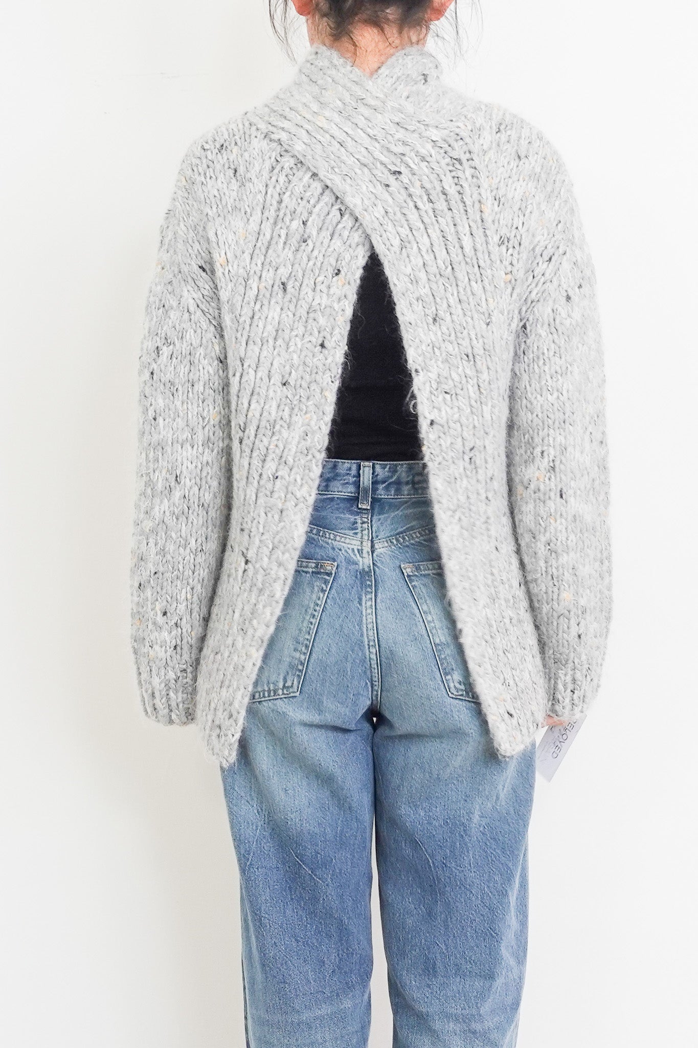 Grey chunky knit RRP £350