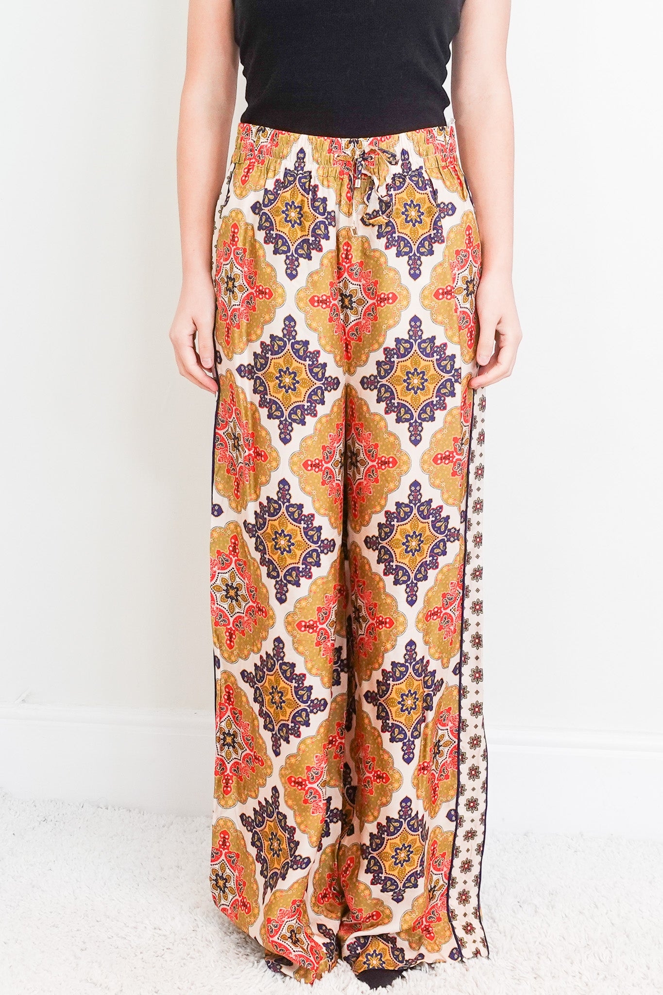 Amalfi printed wideleg trousers RRP £375