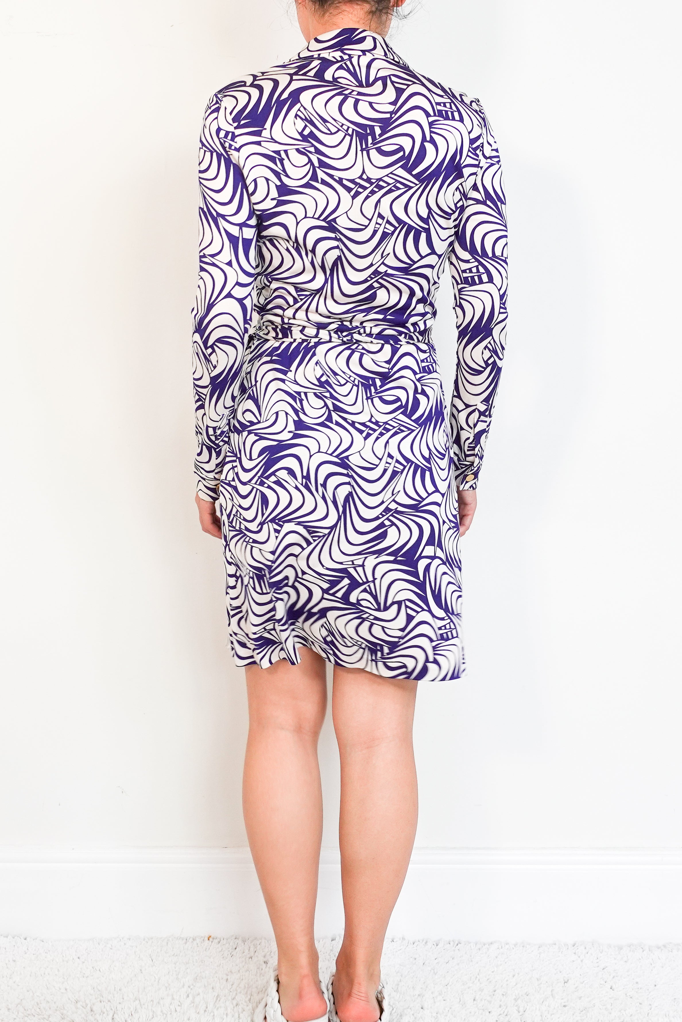 Diane Von Furstenburg Tie Midi Dress and Jacket RRP £450 - Authentic Preloved