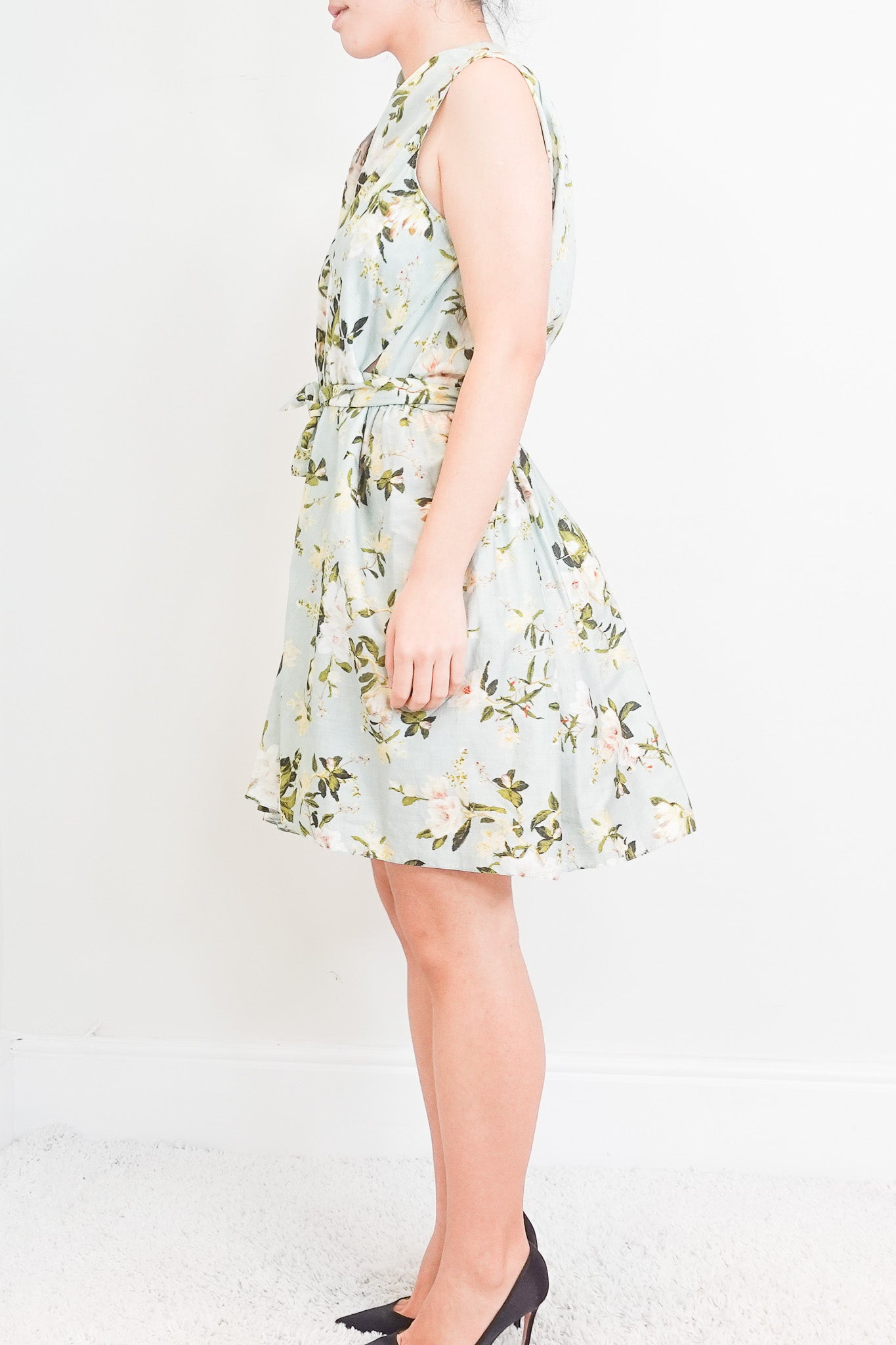 Soleil poplin floral mini dress RRP £750