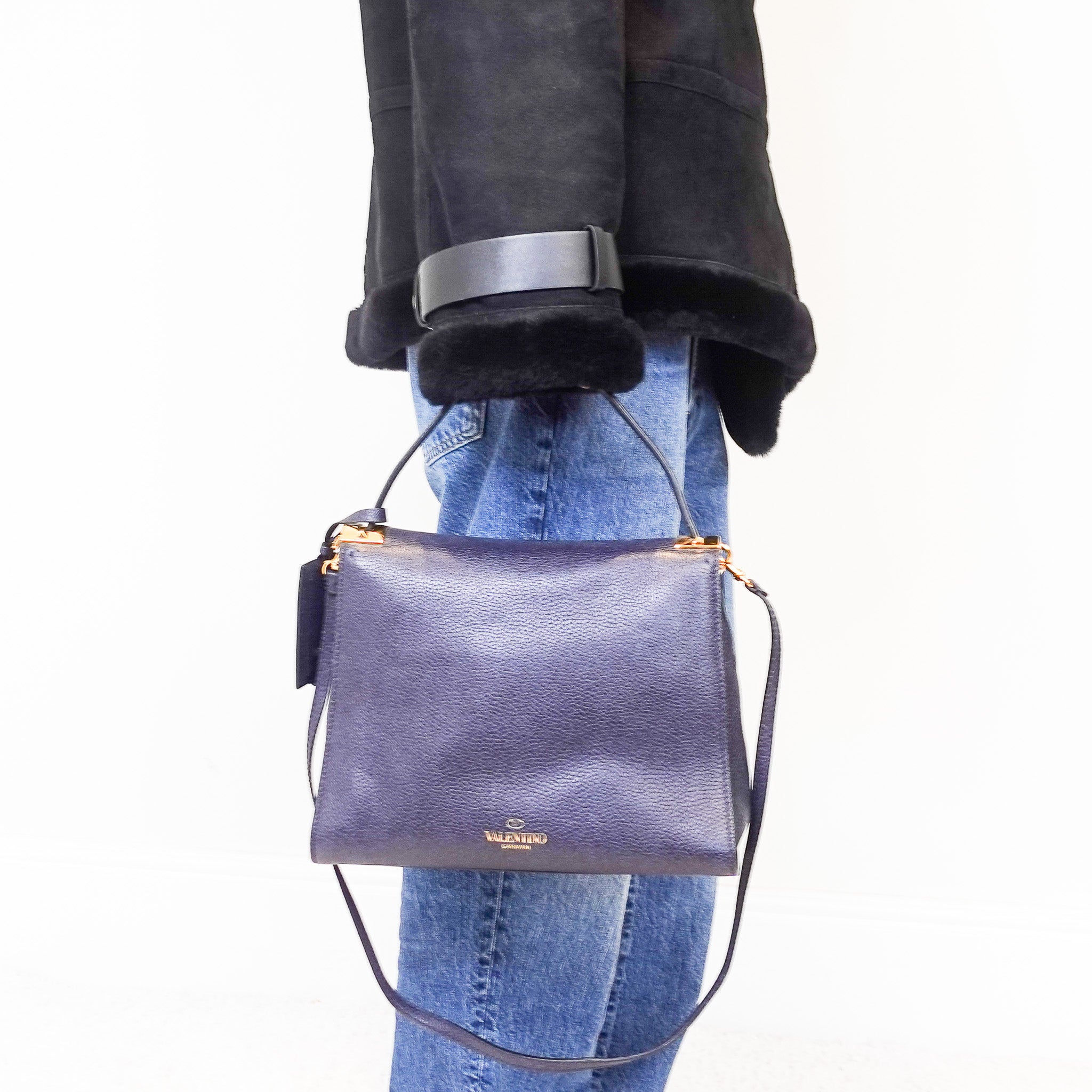 Navy rockstud tote RRP £2k