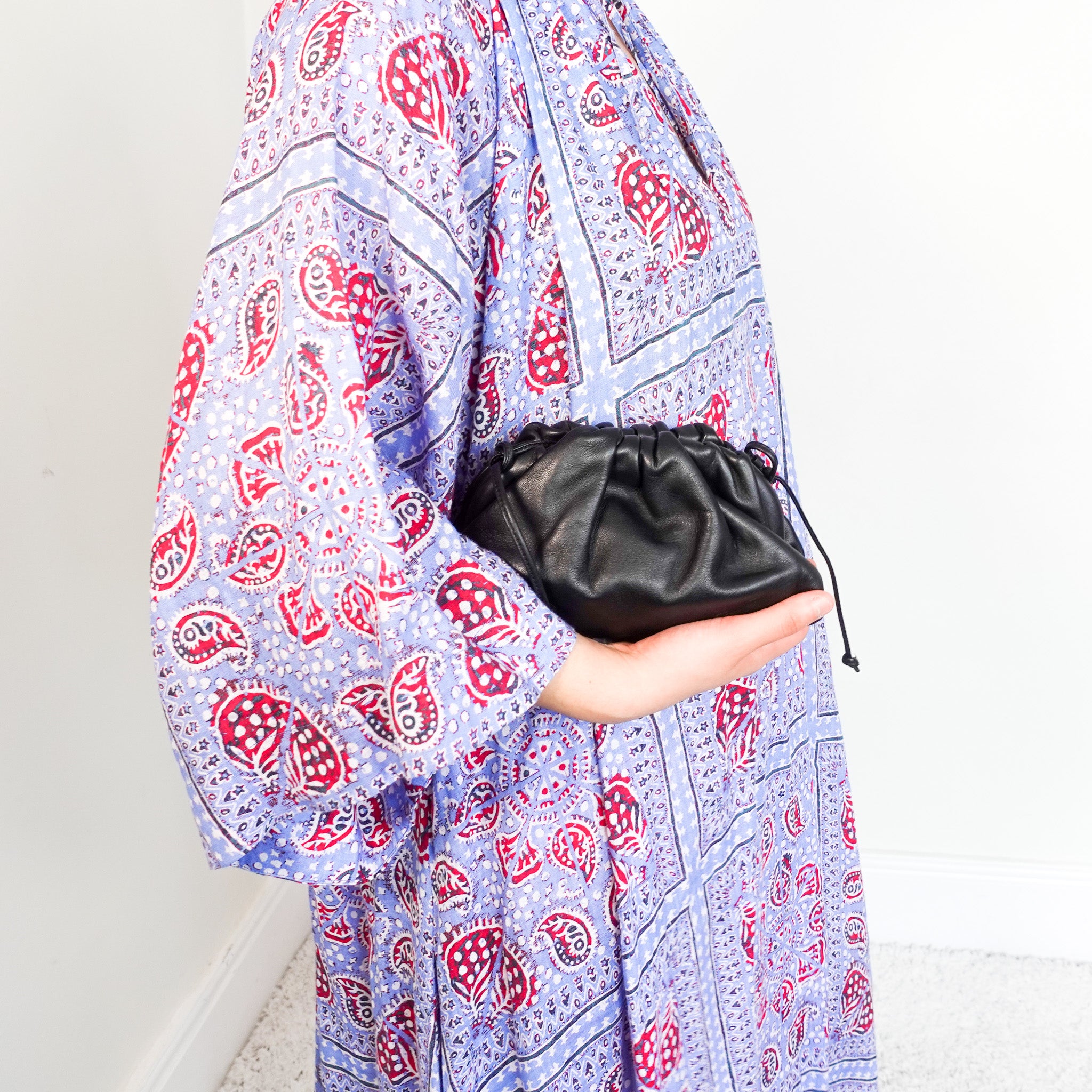 Mini pouch intrecciato leather clutch RRP £1600