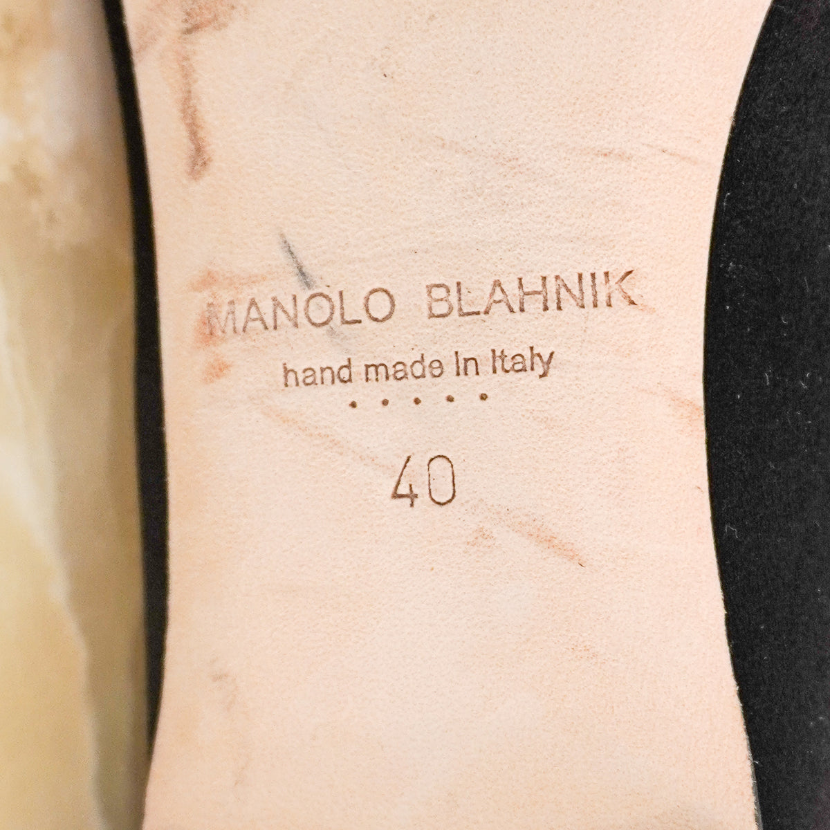 Manolo Blahnik Satin Black Ballet Flats RRP £700 | Authentic Preloved