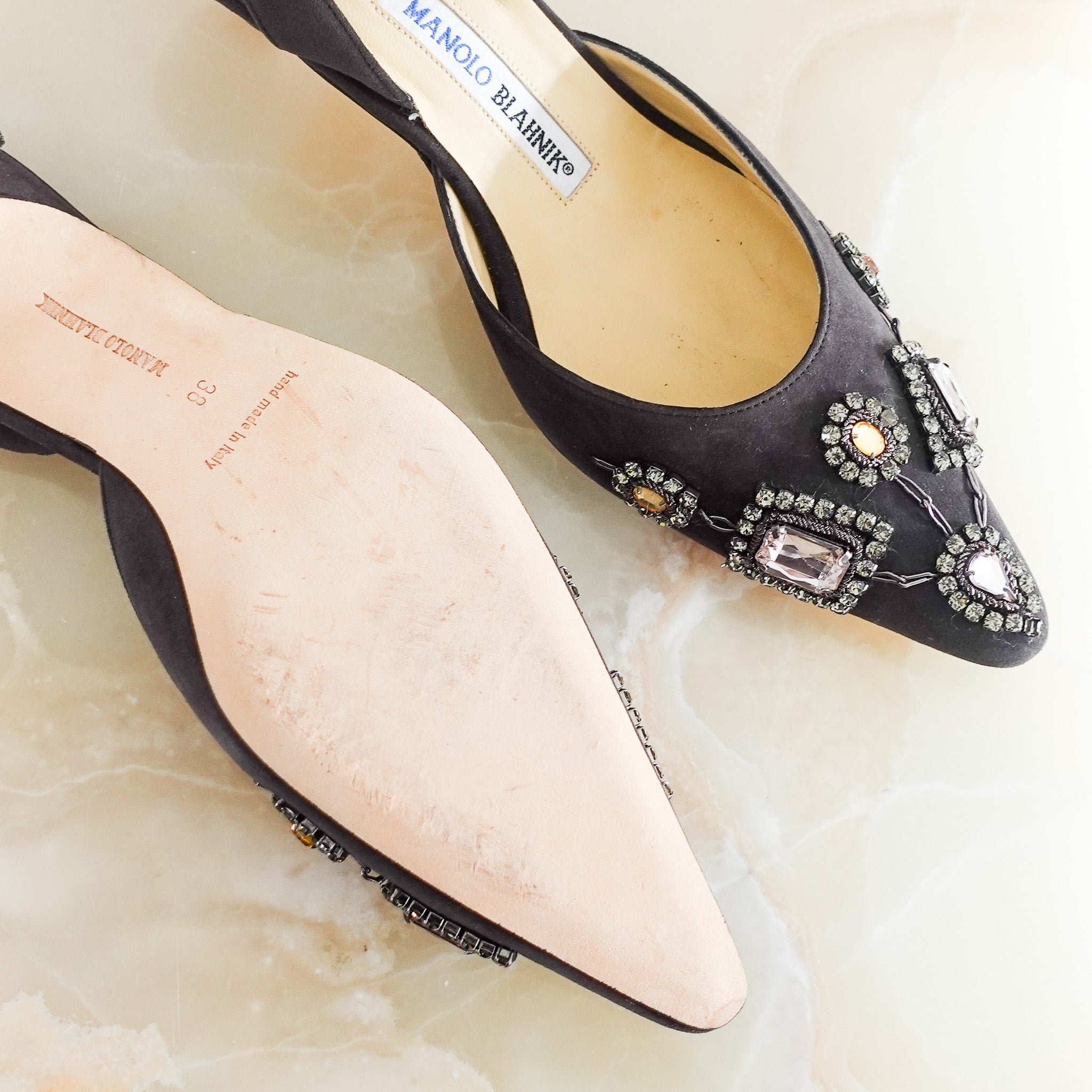 Suede Pumps with Jewels RRP £700