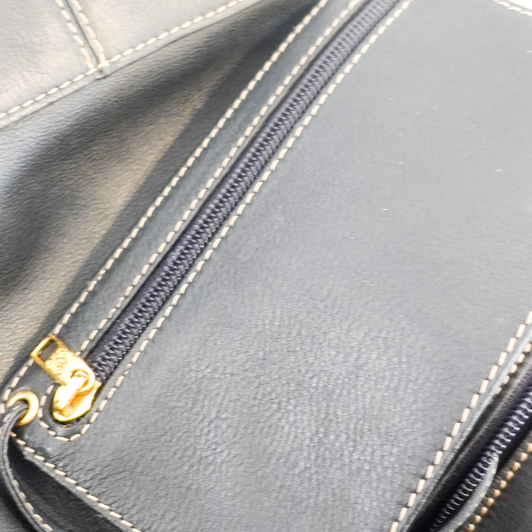 Anagram navy leather crossbody bag RRP £1k [final sale]