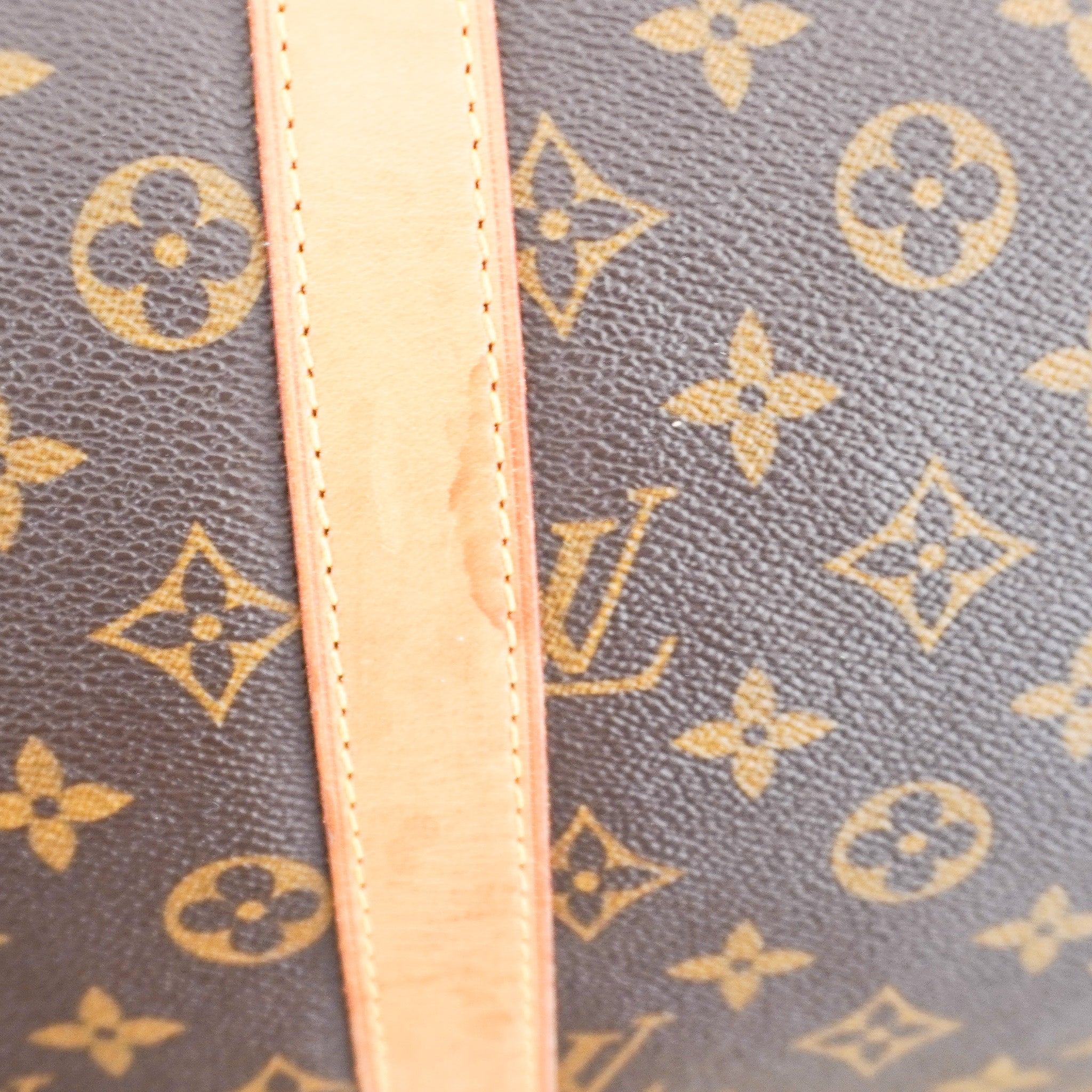 Louis Vuitton Keepall Bandoulière 45 in Brown Monogram Canvas with Vachetta Leather (RRP £1960) | Authentic Preloved