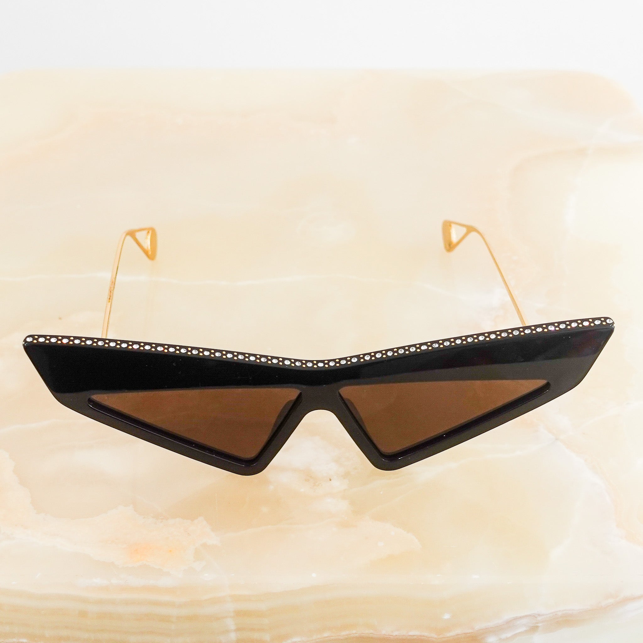 Embellished geometric sunglasses RRP £600