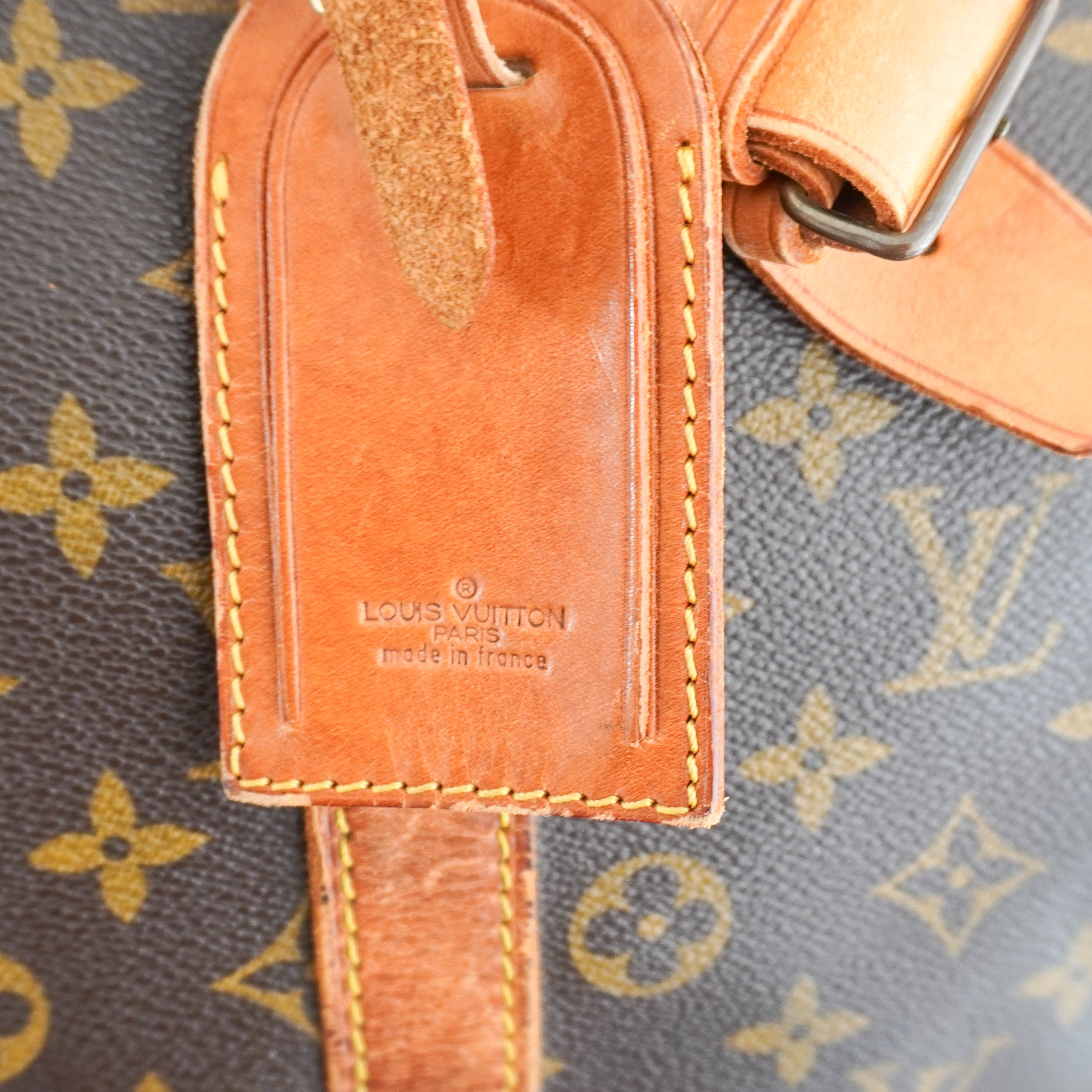 Louis Vuitton Brown Monogram Bandoulière 55 Keepall Bag (RRP £2040) | Authentic Preloved