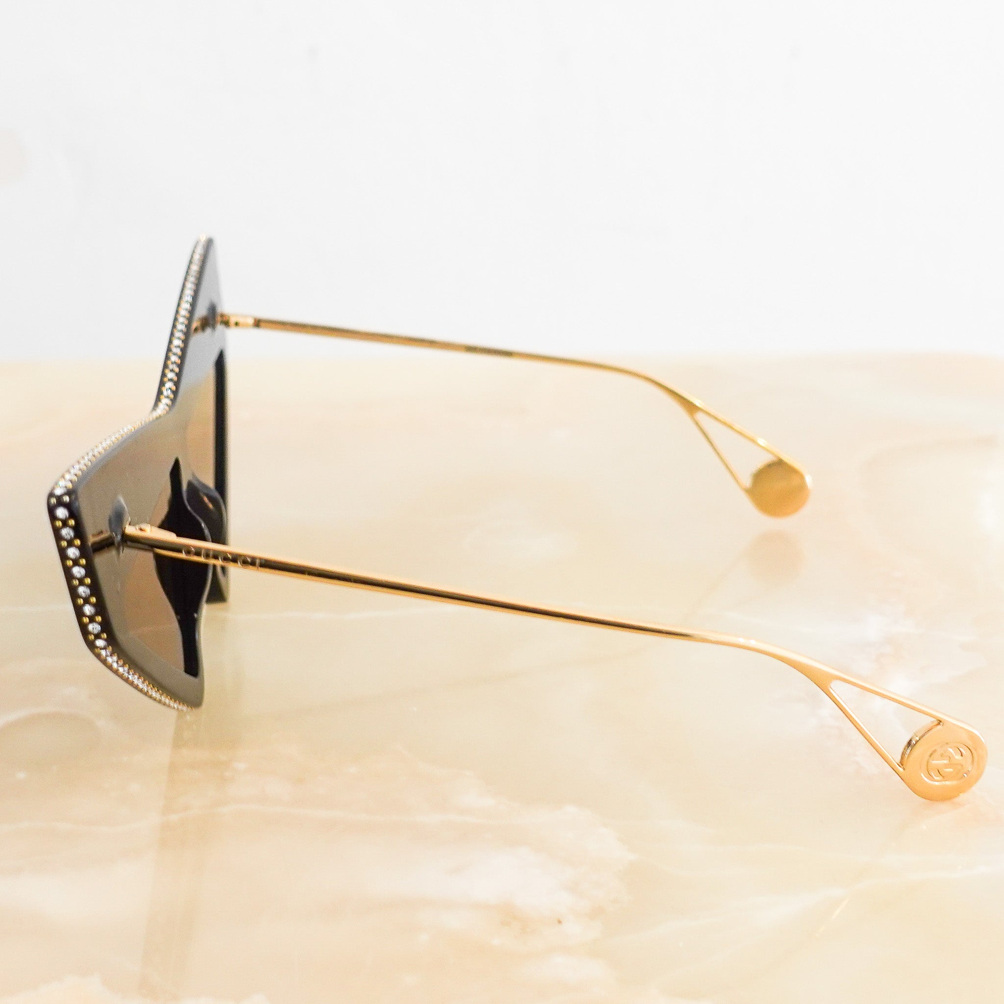 Embellished geometric sunglasses RRP £600