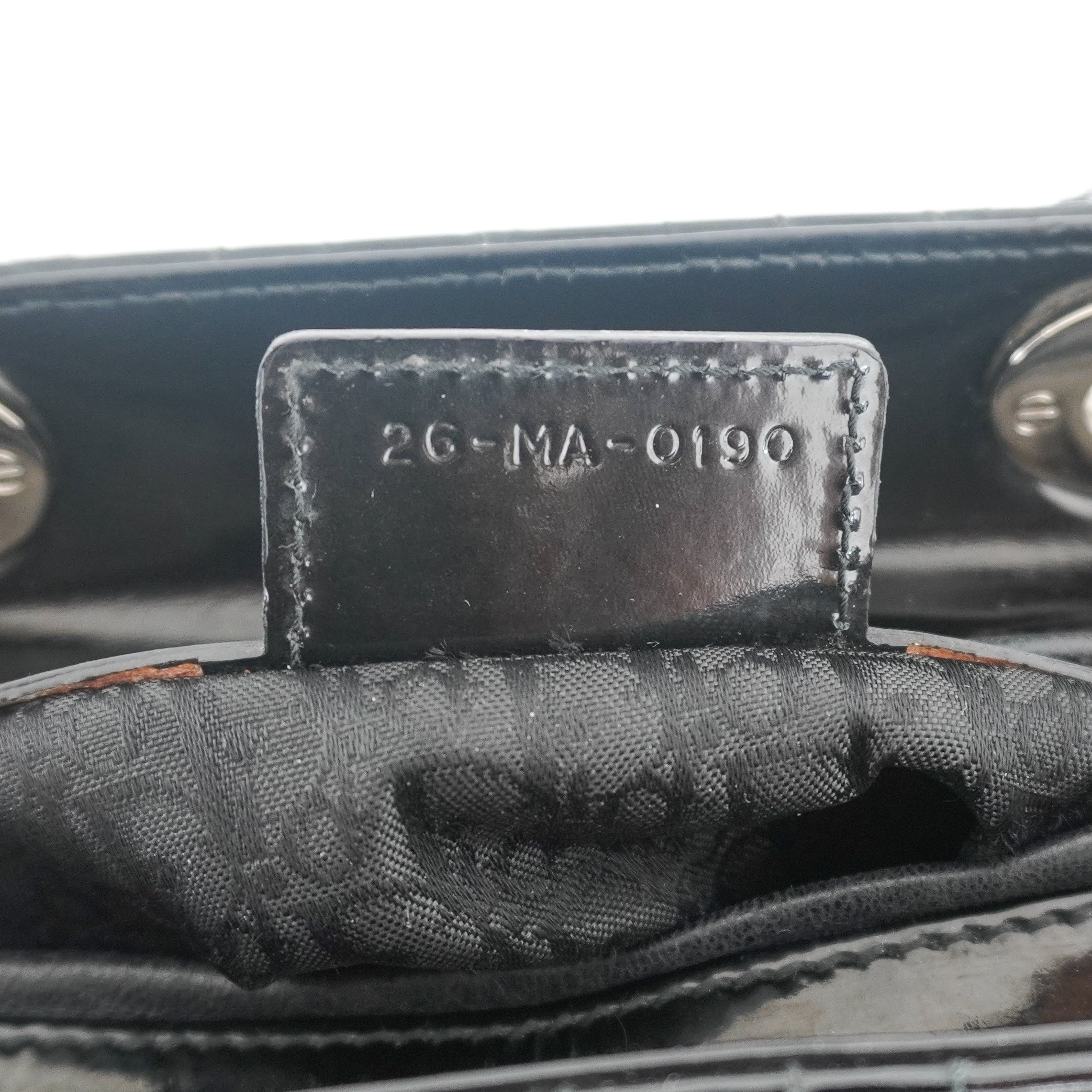 Dior Medium Lady Dior Bag Black Patent Cannage Lambskin (RRP £5300) | Authentic Preloved